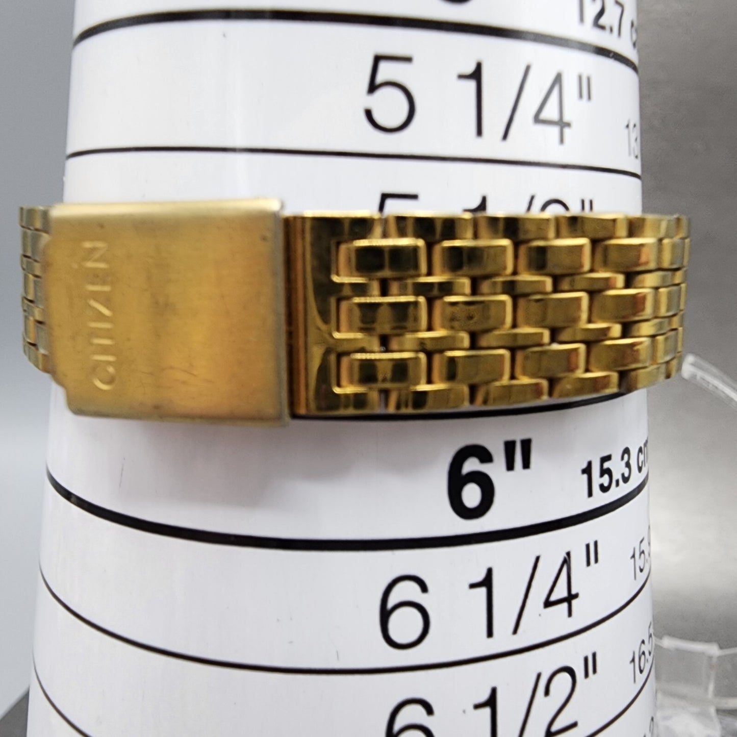 Citizen CQ Tank Watch Women 18mm Cream Dial Gold Tone Rectangle New Battery