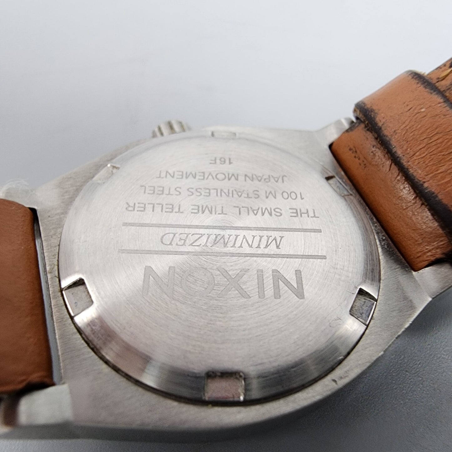 Nixon The Time Teller Watch Women 26mm Silver Dial Silver Tone Round New Battery