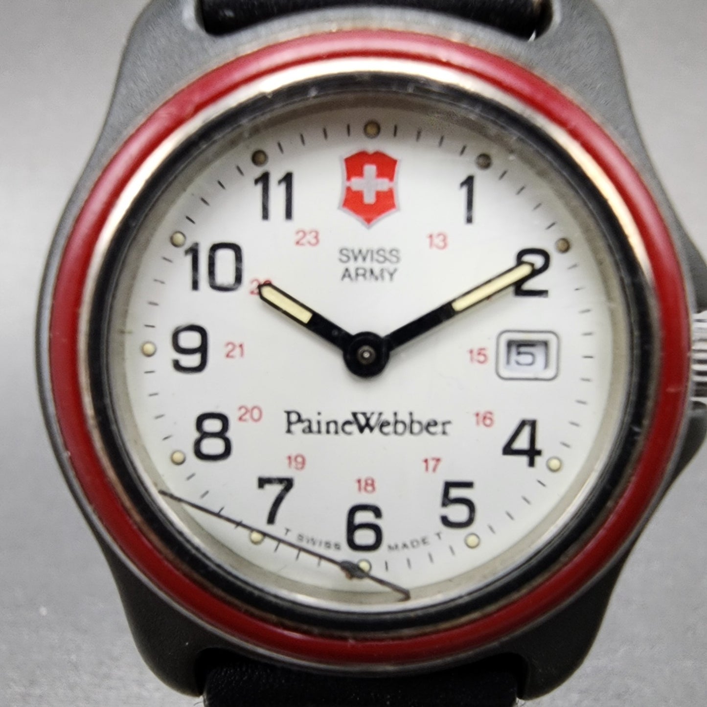 Victorinox Swiss Army Watch Women 23mm White Dial Black Tone Round PARTS