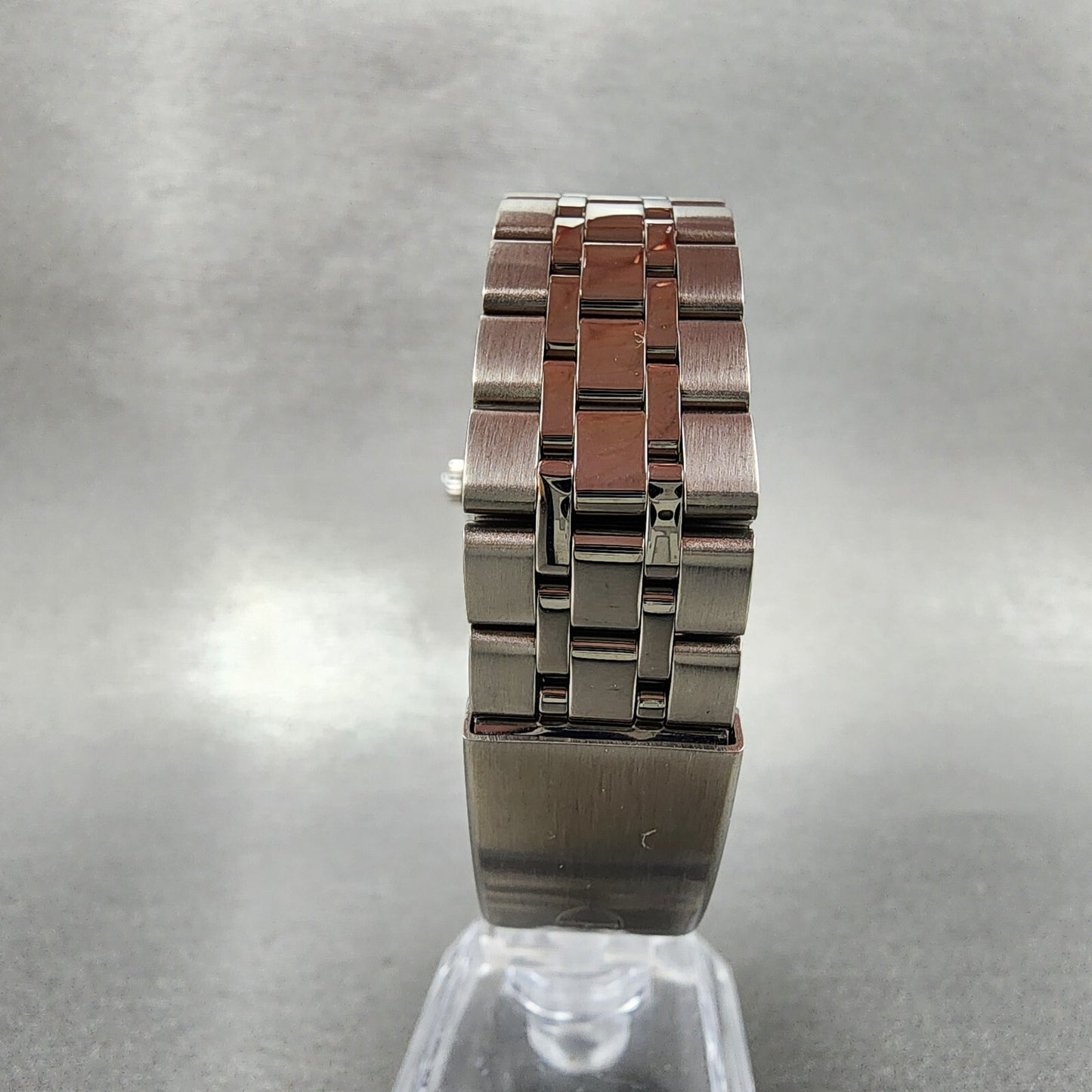 Tudor Prince Oysterdate Watch Men 35mm Linen Champagne Dial Steel Fluted Bezel