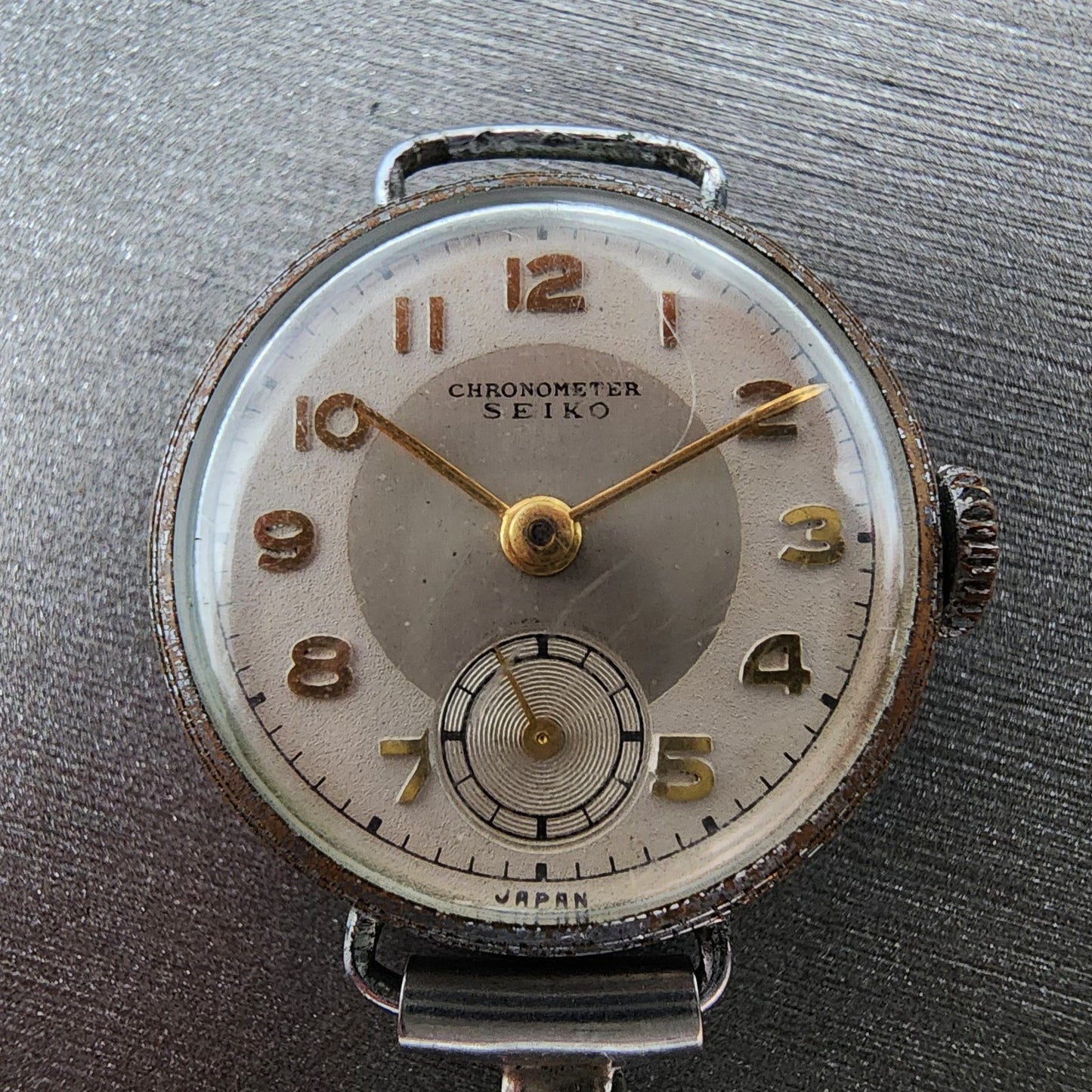 Seiko Chronometer Watch Women 22mm White Dial Silver Tone Manual Wind Runs
