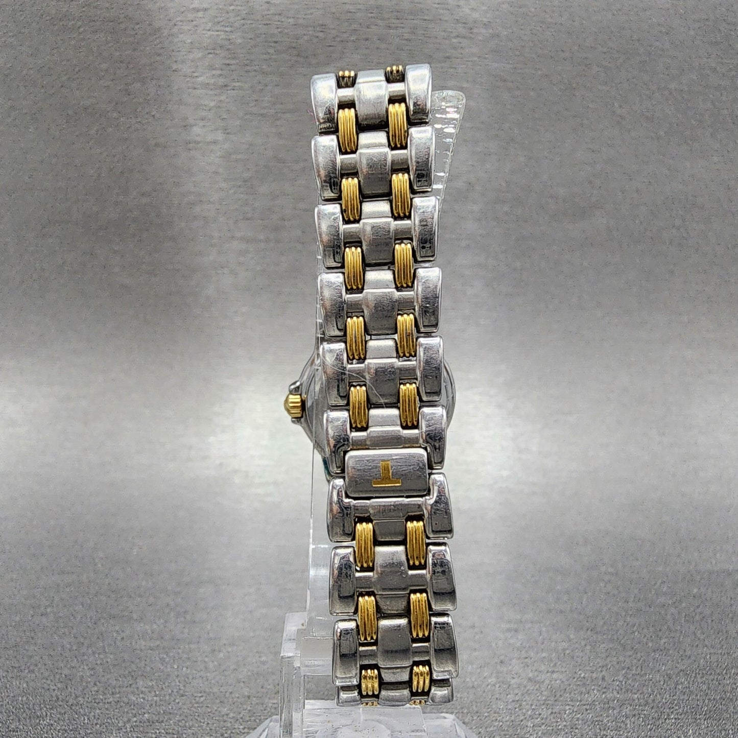 Tissot Ballade Automatic Watch Women 24mm White Dial Two Tone Date Round Runs