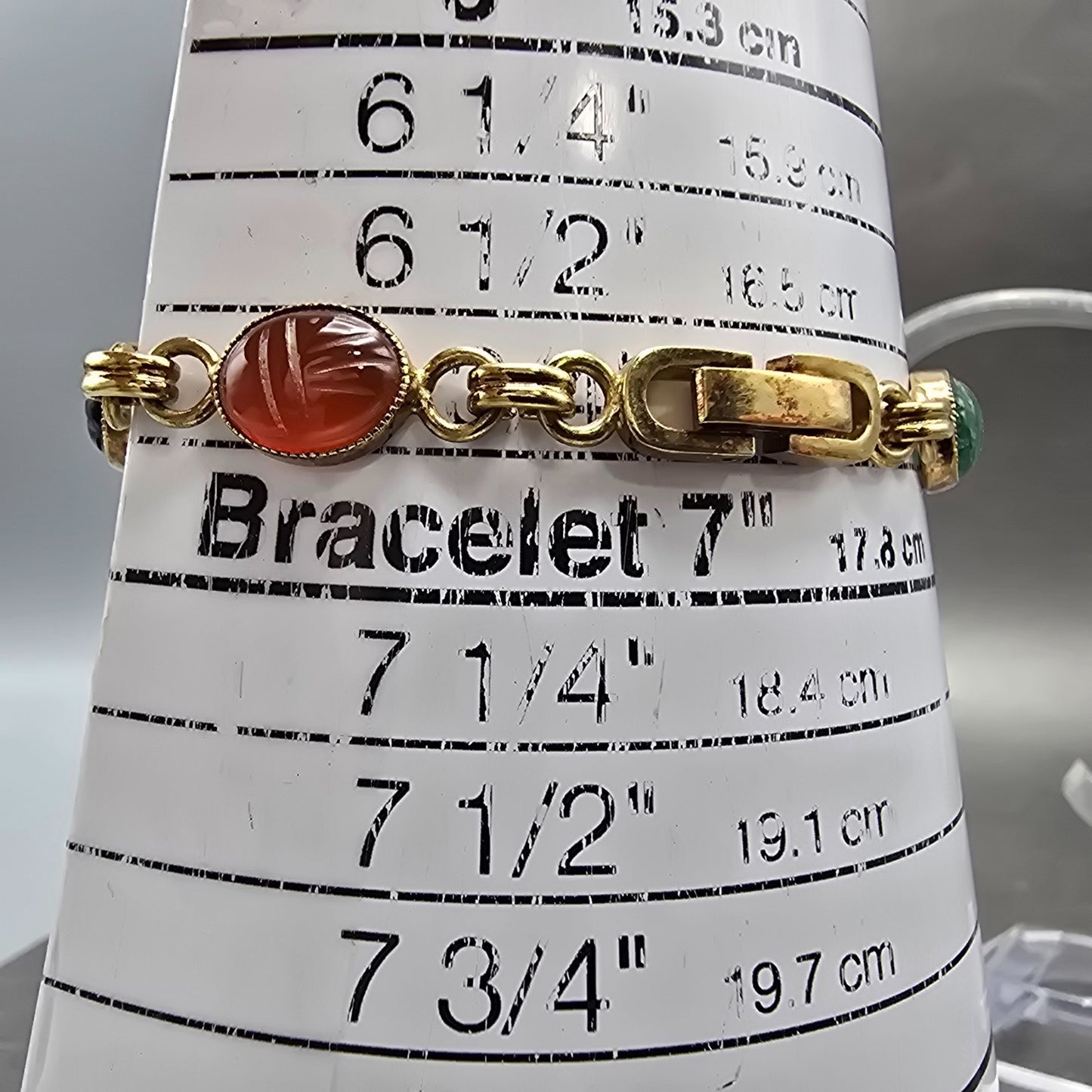 Sutton Watch Women 16mm MOP Dial Gold Tone Oval Gem Bracelets New Battery10