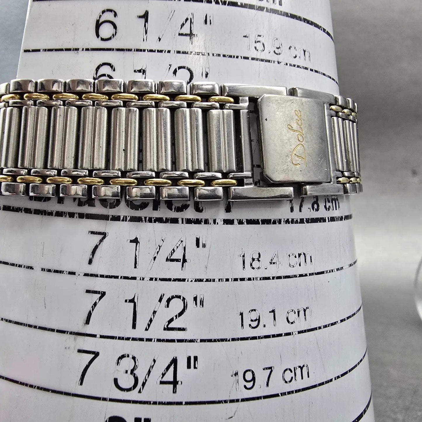 Seiko Dolce Watch Men 32mm White Dial Two Tone Round 9530-6030 PARTS11