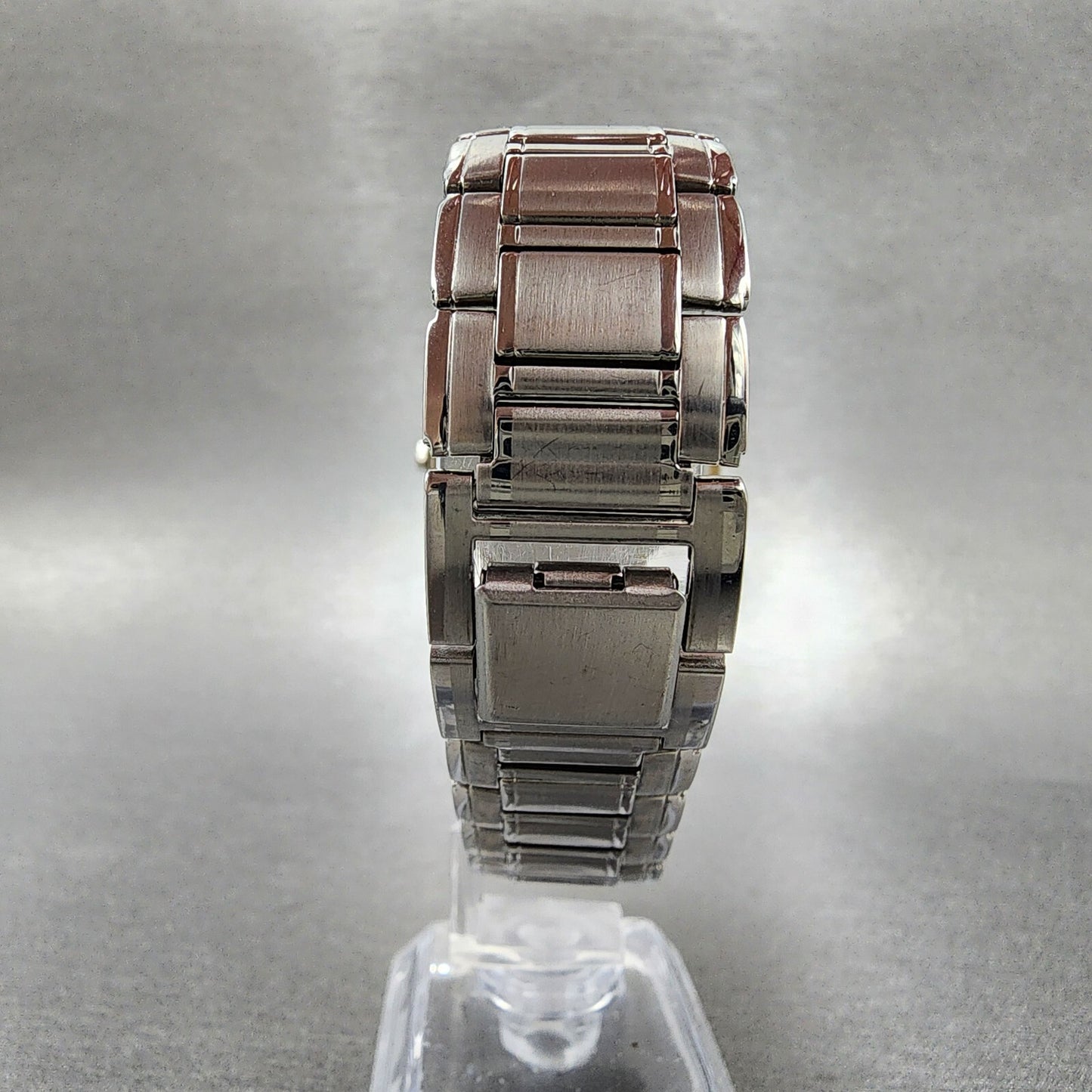 Seiko ALBA Carib Watch Men 35mm Gray Dial Silver Tone Round V742-8030 New Batt
