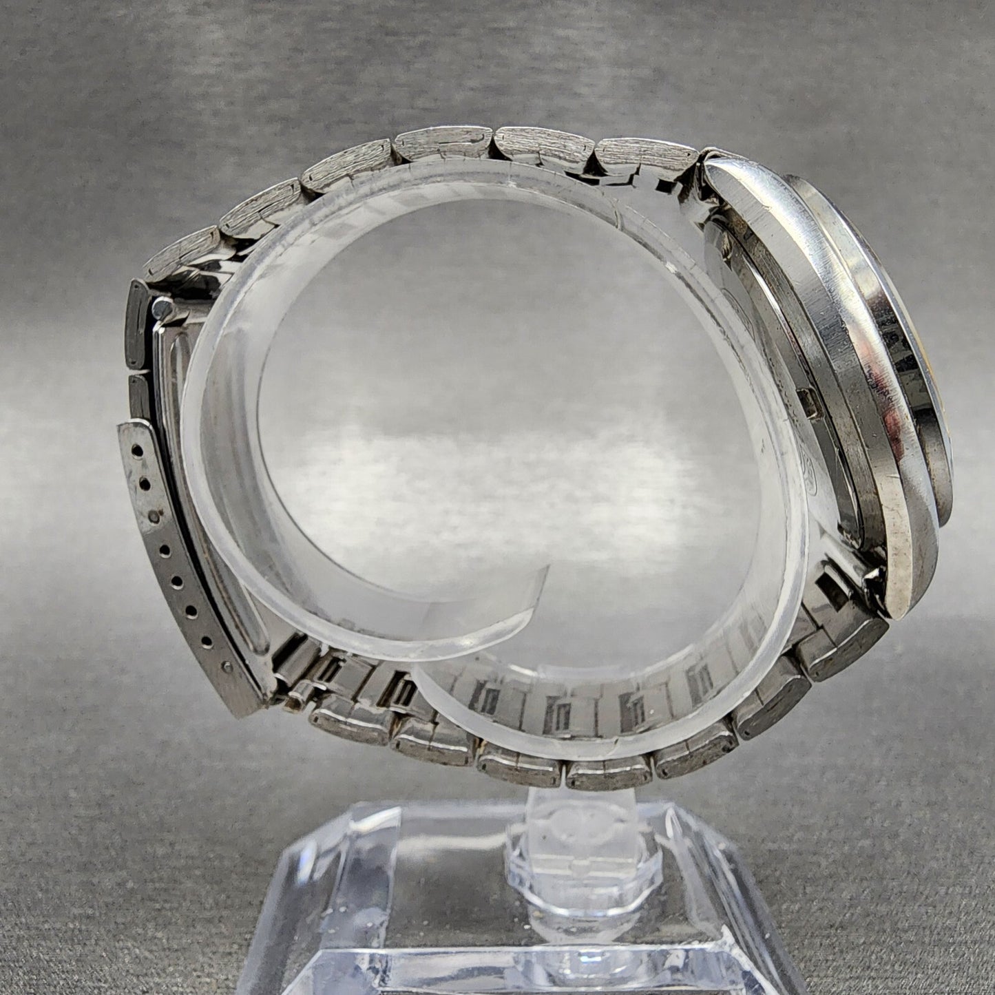 Seiko Lord Matic Special Watch Men 37mm Silver Dial Steel Daydate 5206-6061 Runs