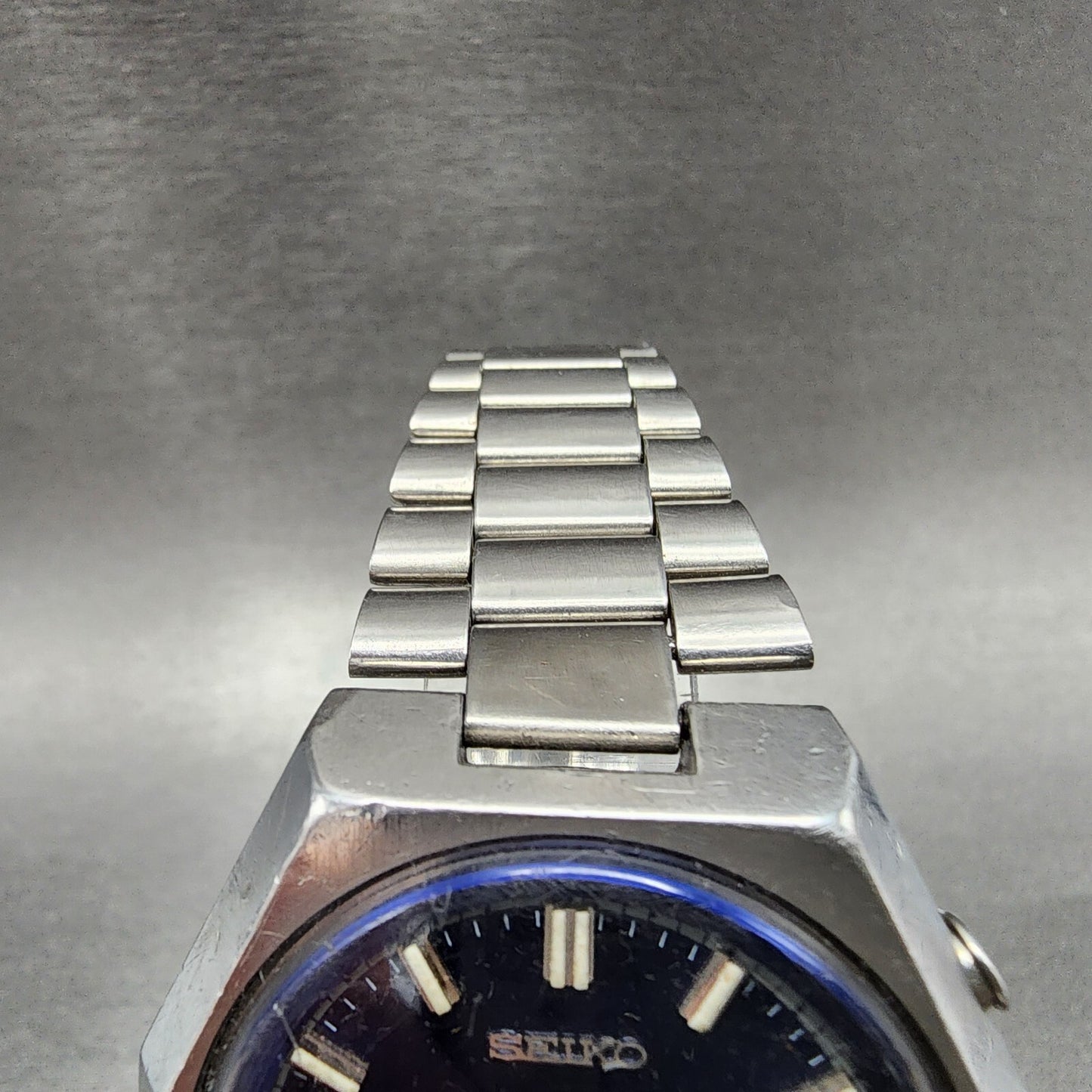 Seiko Bell Matic Watch Men 40mm Blue Dial Steel Daydate Octagon 4006-6059 Runs