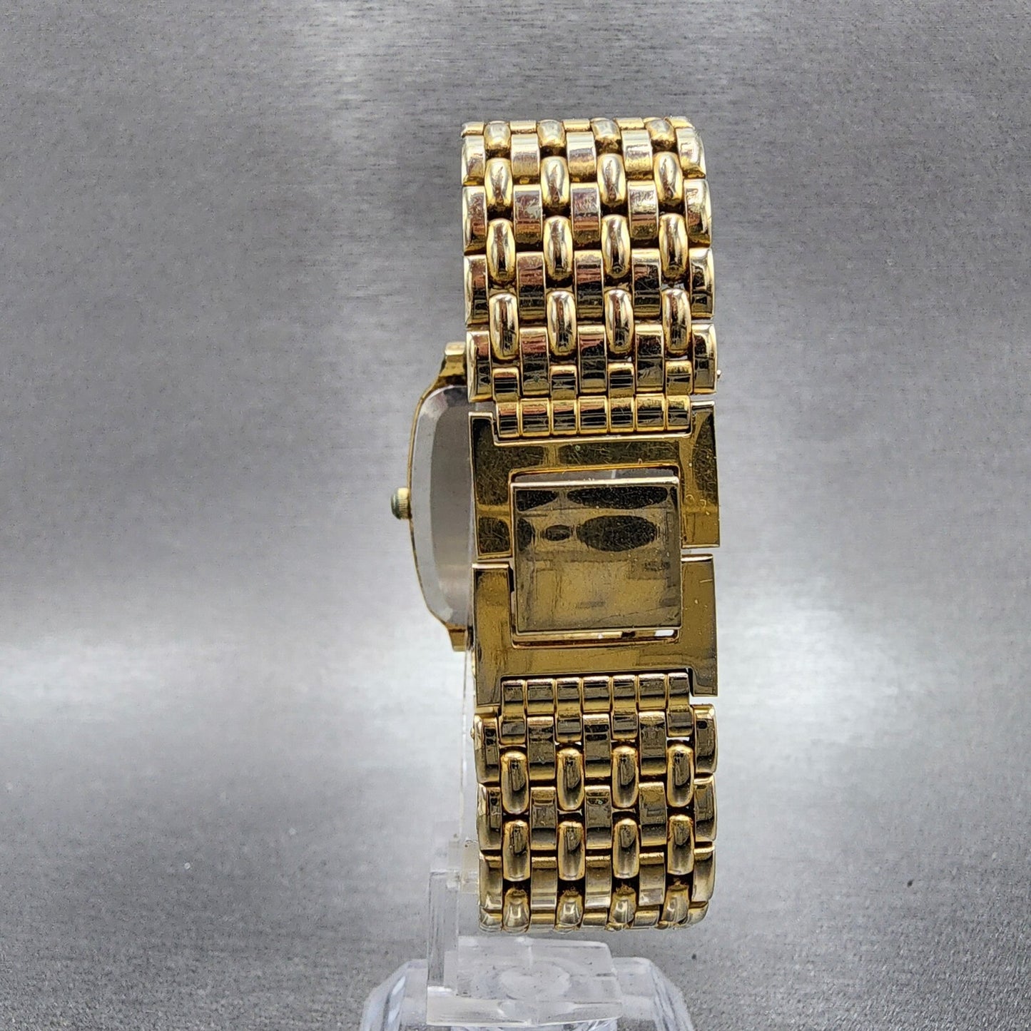 Seiko SQ Watch Men 32mm Cream Dial Gold Tone Daydate Rectangle 2633-5030 PARTS