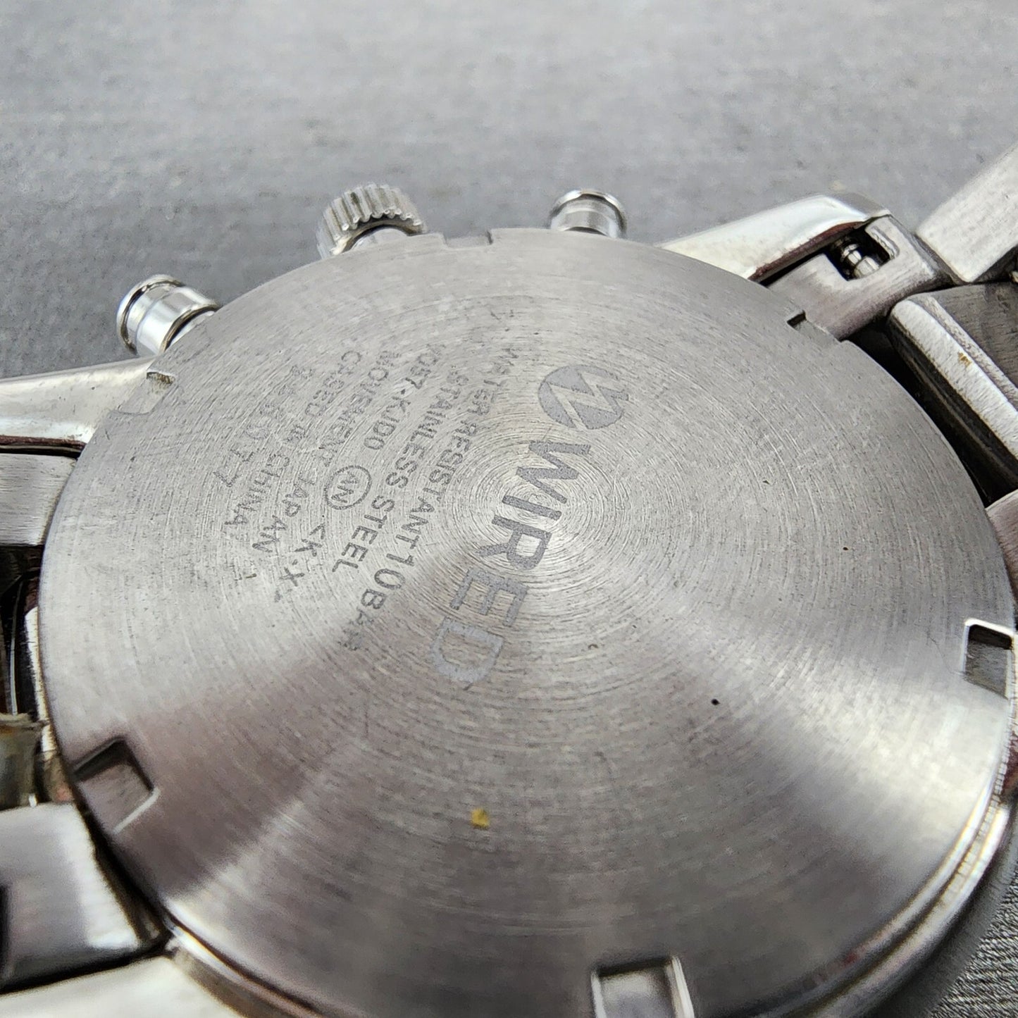 Seiko Wired Chronograph Watch Men 40mm Silver Dial Steel Date Vd57-kjd0 New Batt