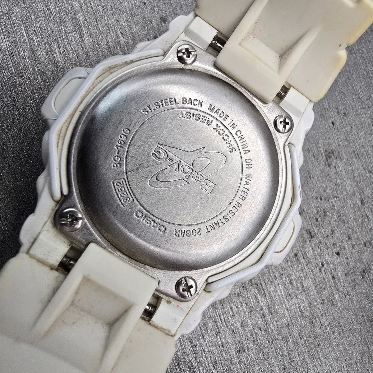 Casio Baby-G BG-169G Watch Women 43mm Rose Gold Dial White Chrono Alarm New Batt10