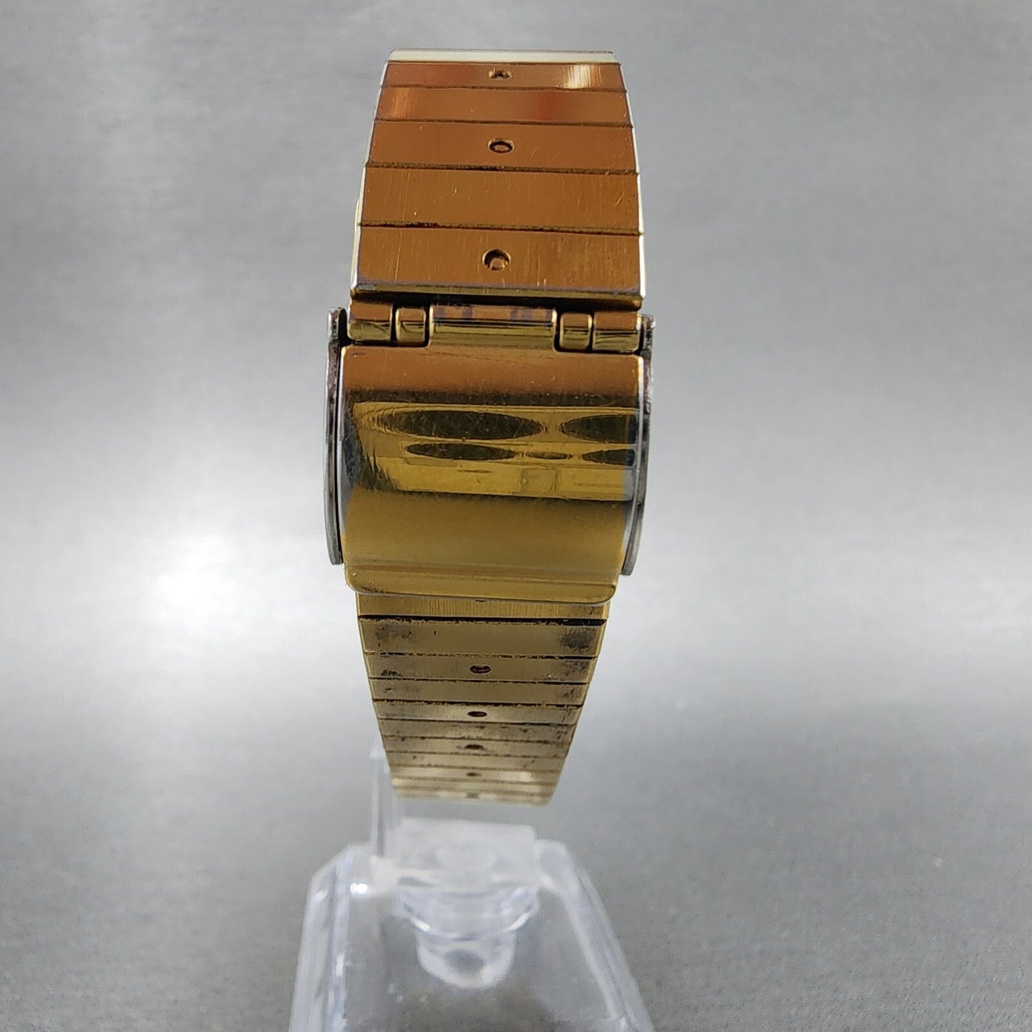 Seiko Tank Watch Men 27mm Cream Dial Gold Tone 6430-5140 New Battery