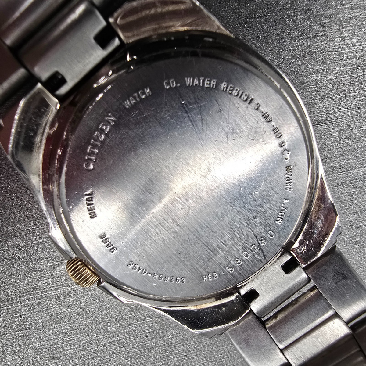 Citizen Watch Men 37mm Gray Dial Two Tone Date Round 2610-S99262 New Battery10
