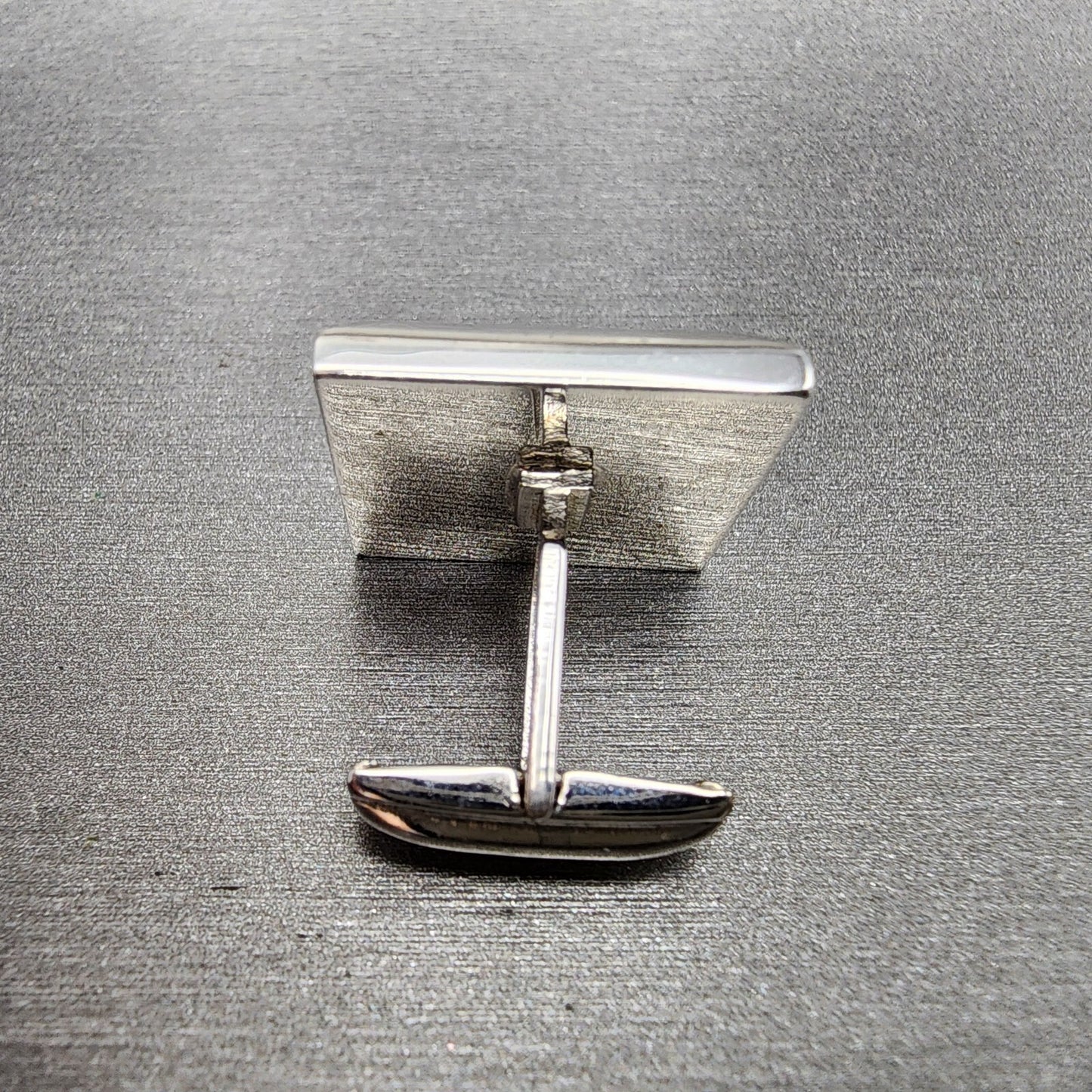 VTG Endura Cuff Link Watch Silver Tone White Dial Manual Wind PARTS