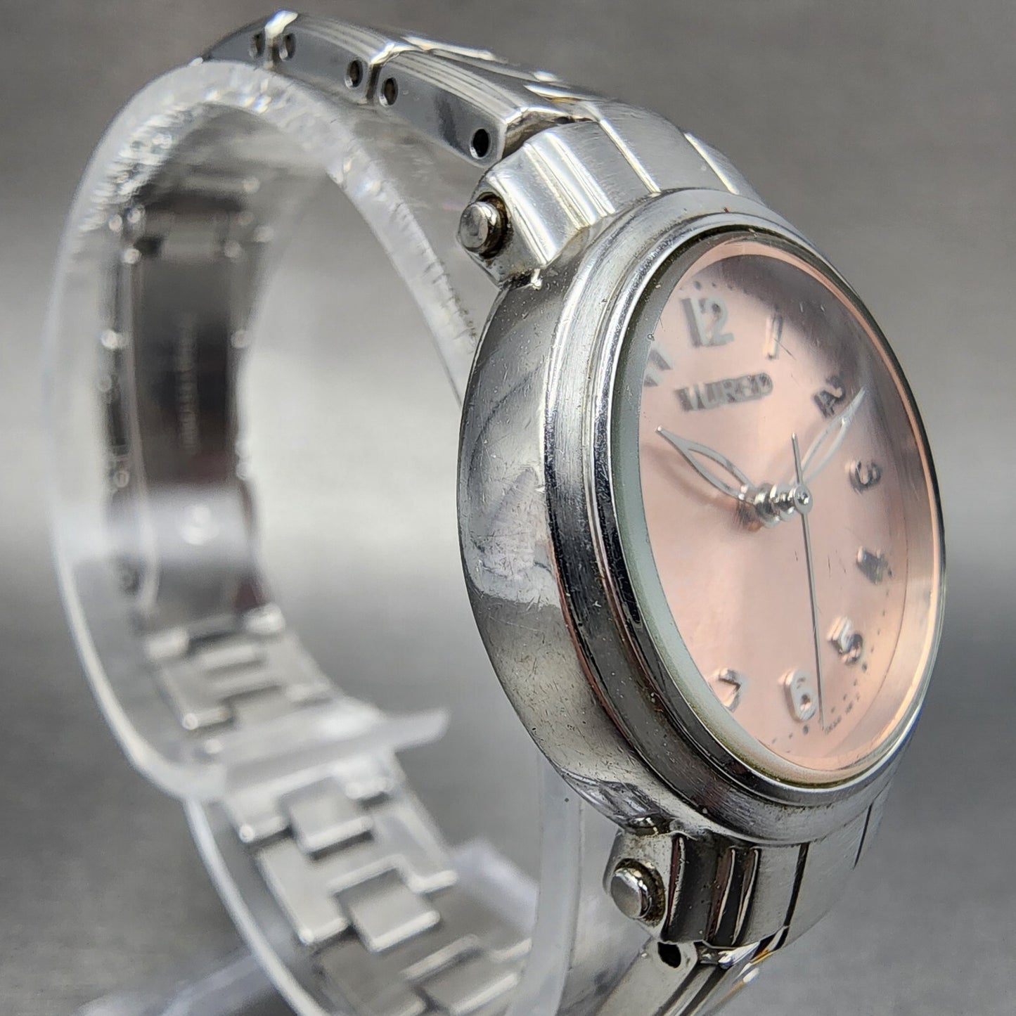 Seiko Wired Watch Women 25mm Pink Dial Two Tone Round 7N01-0CN0 New Battery