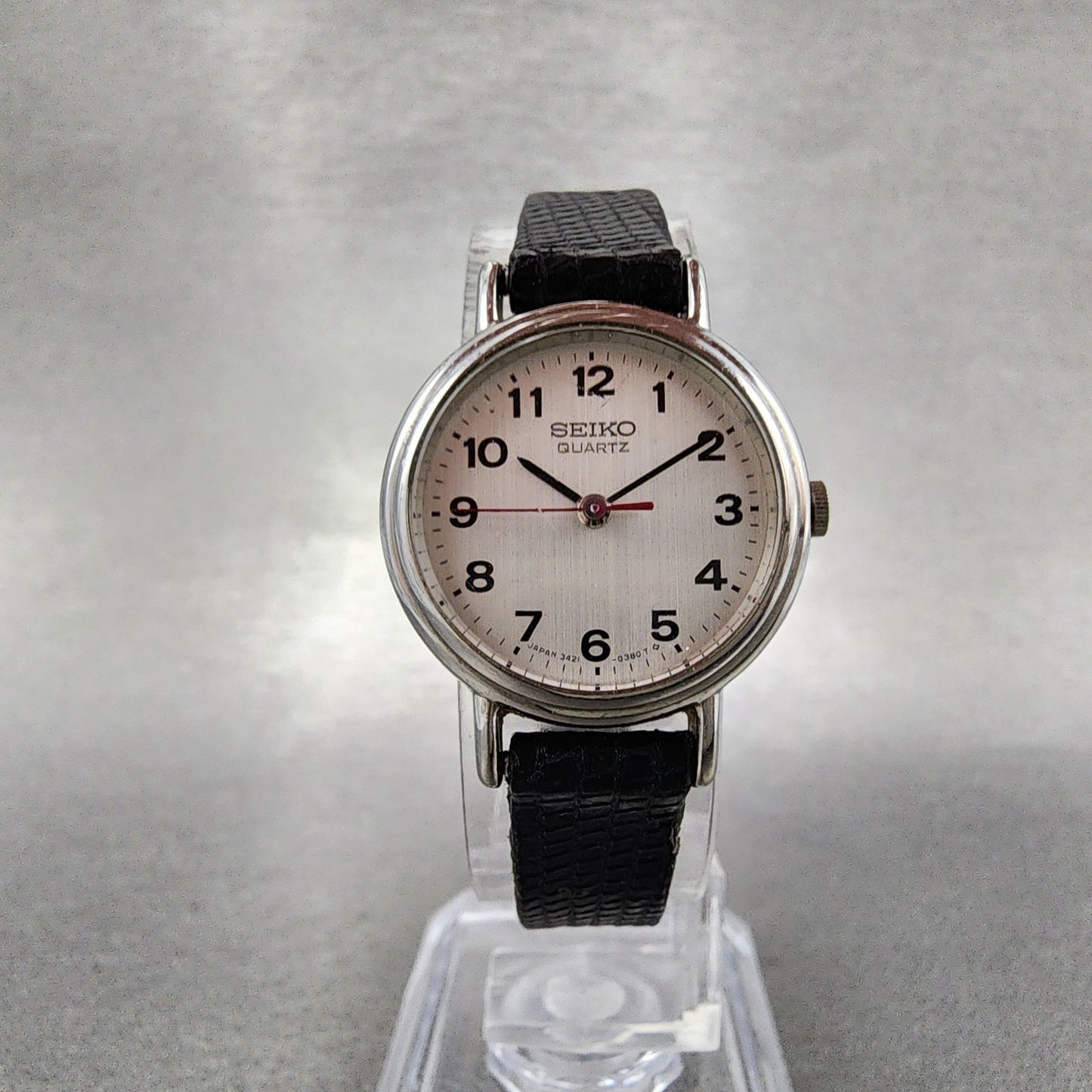 Seiko Watch Women 23mm Silver Dial Silver Tone 3421-0059 New Battery