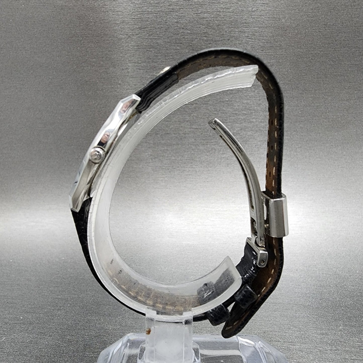 Bulova Accutron Watch Women 25mm White Dial Steel Round 26L01 New Battery