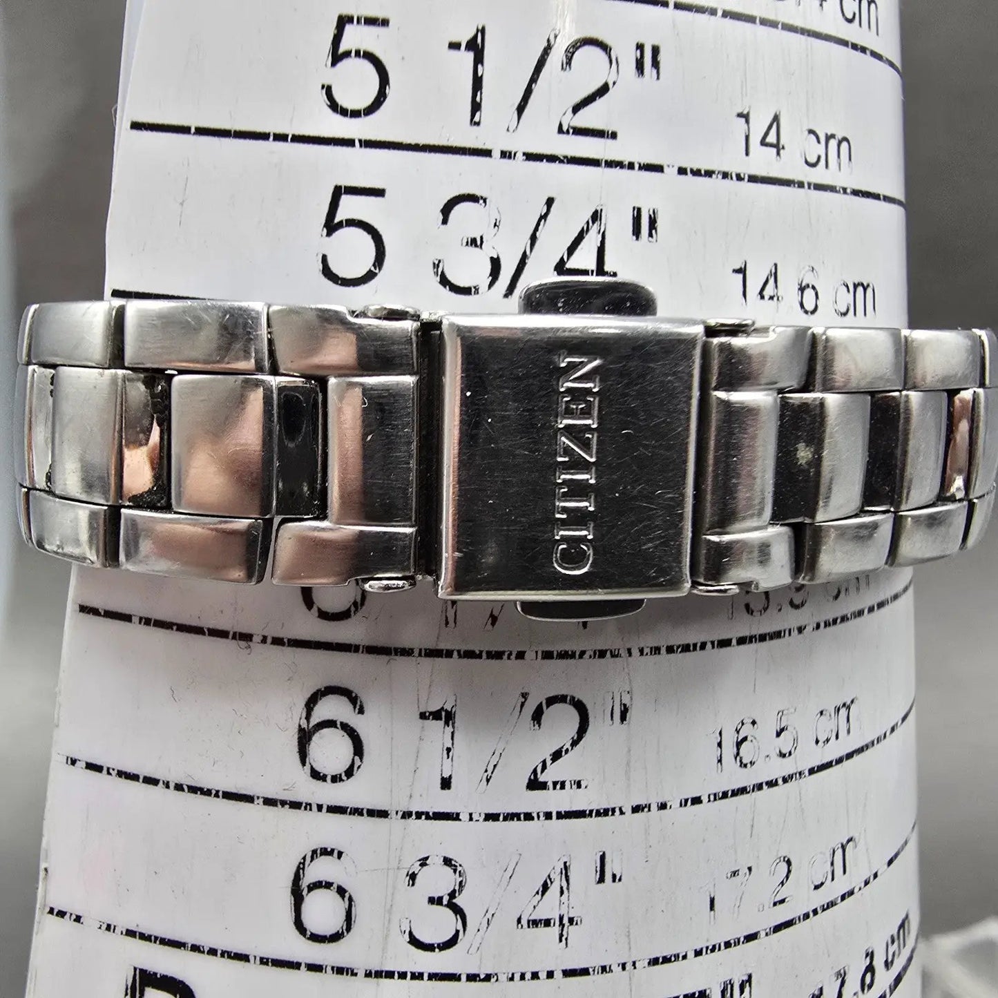 Citizen Eco-Drive Watch Women 25mm Silver Dial Steel Daydate E001-K17560 Runs10