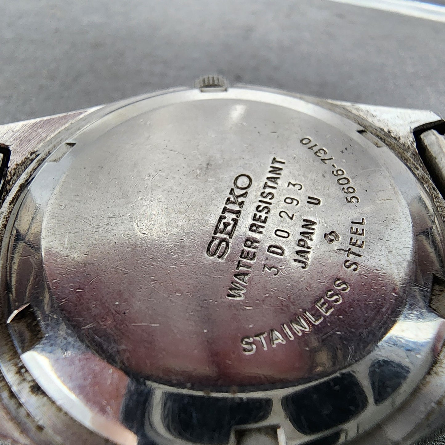 Seiko Lord Matic Watch Men 36mm Green Dial Silver Tone Daydate 5606-7310 Runs