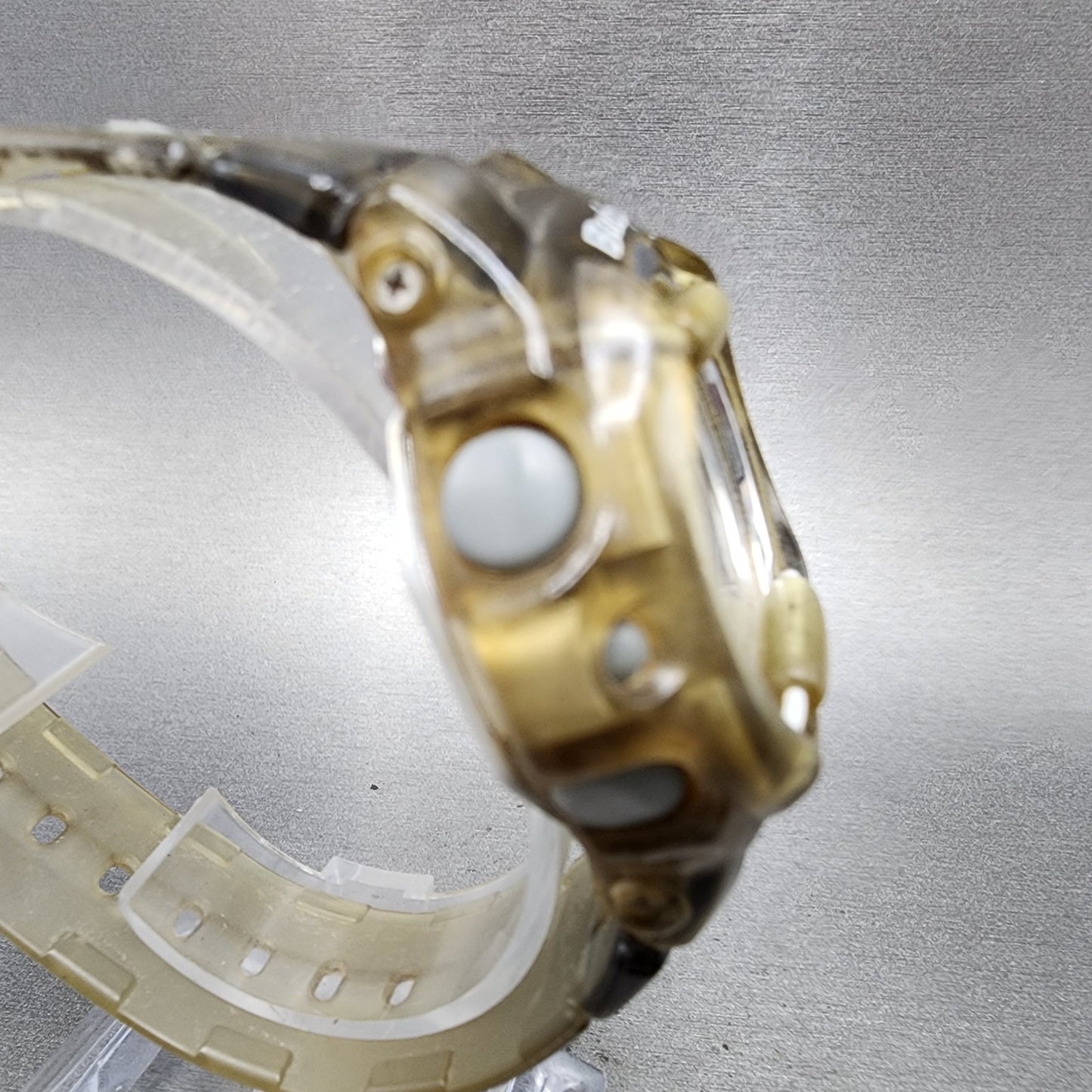 Casio Baby-G Watch Women 40mm Digital Alarm Chrono Gray BG-169R New Battery