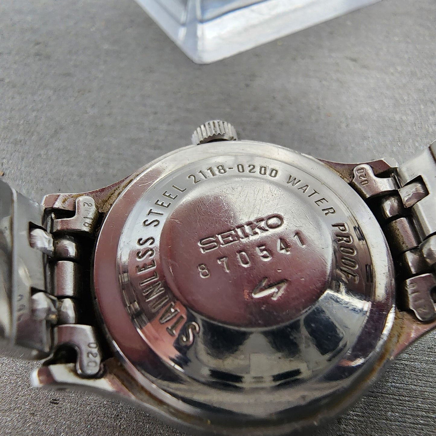 Seiko Chorus Watch Women 25mm Silver Dial Silver Tone Date Manual 2118-0200 Runs