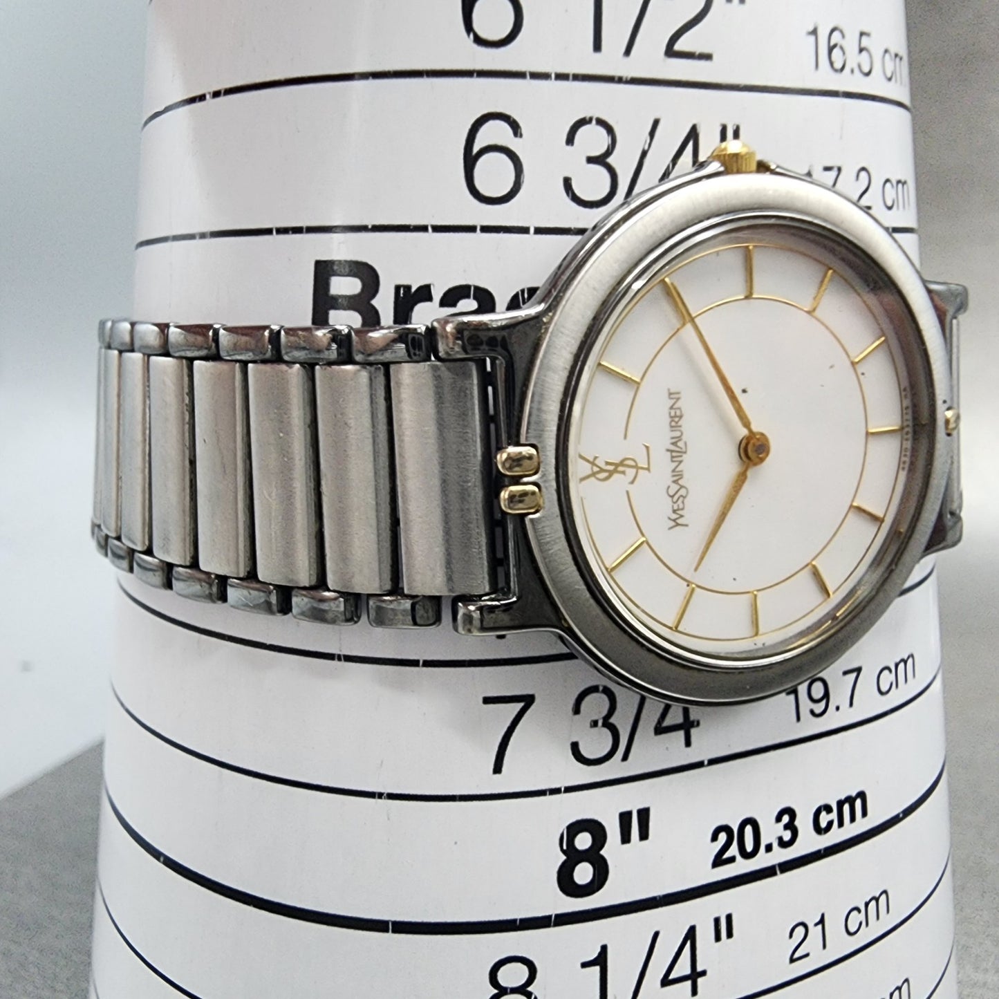 Yves Saint Laurent Watch Women 30mm White Dial Silver Round 4620E62275 PARTS11