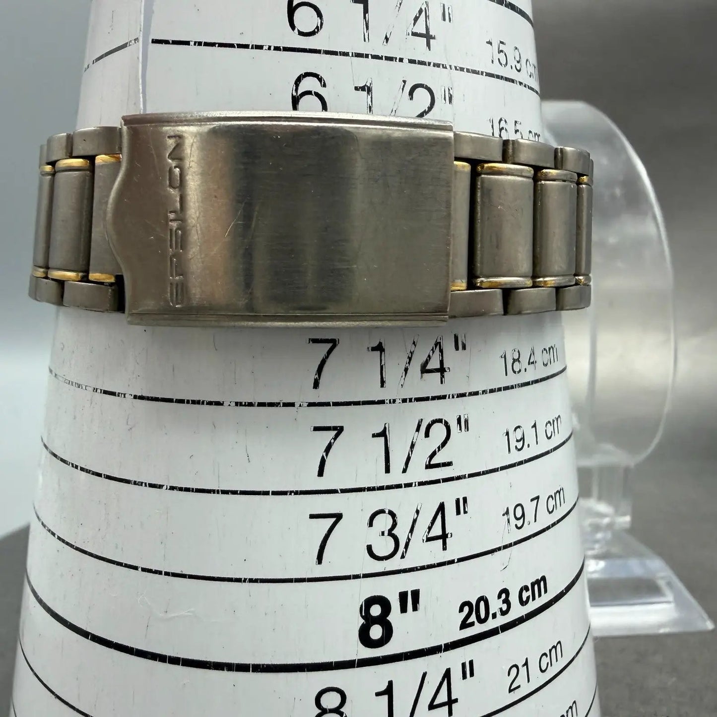 Seiko Alba Epsilon Watch Men 34mm Champagne Titanium Two Tone Date New Battery10