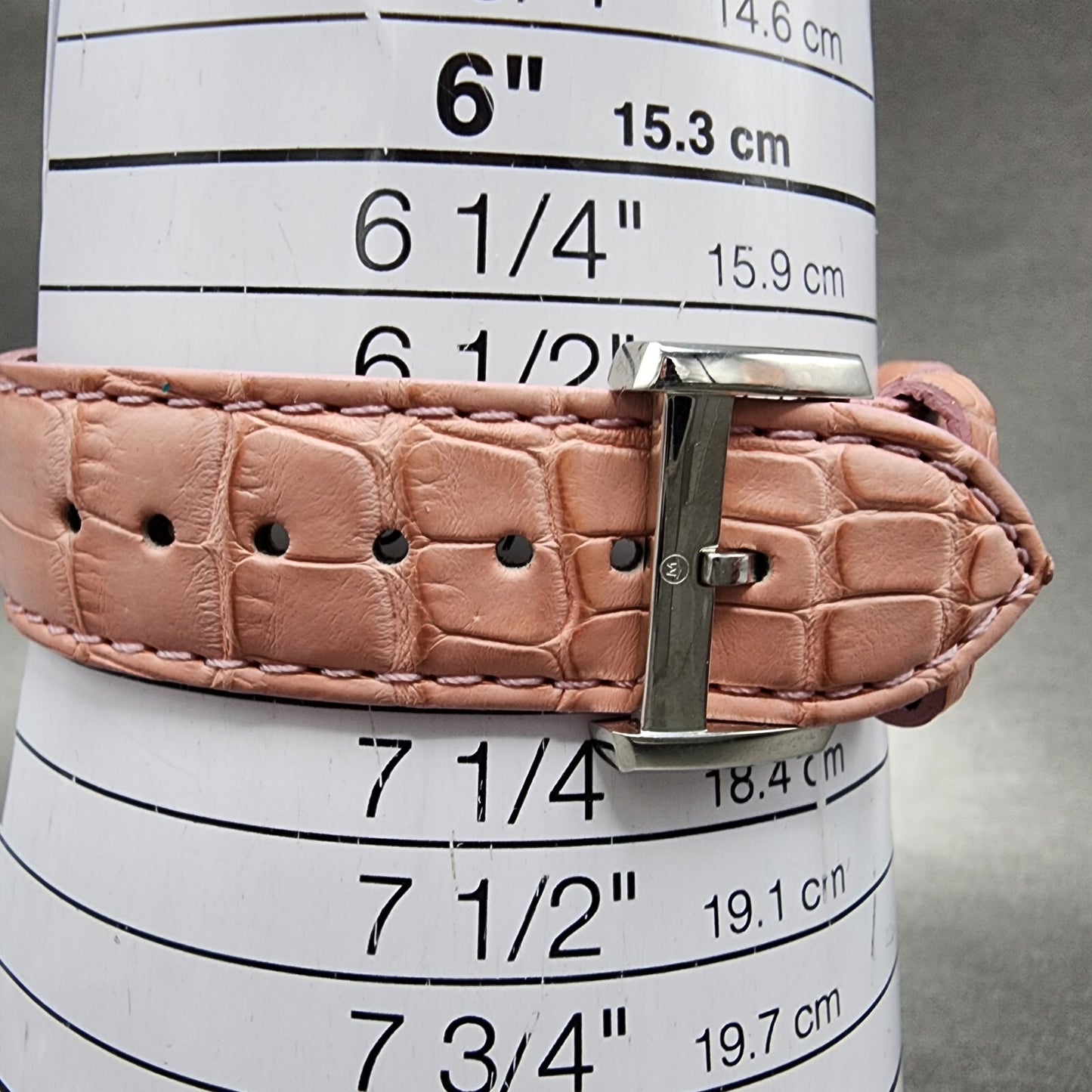 Movado Eliro Watch Women 32mm Pink Dial Silver Tone Rectangle New Battery