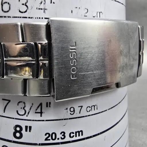 Fossil Colts Watch Men 40mm Blue Dial Silver Tone Date NFL-1086 New Battery11