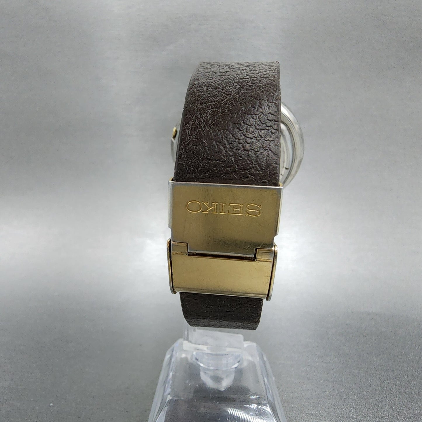 Seiko Receptor Watch Men 43m Digital Two Tone Ma51-4a10 New Battery