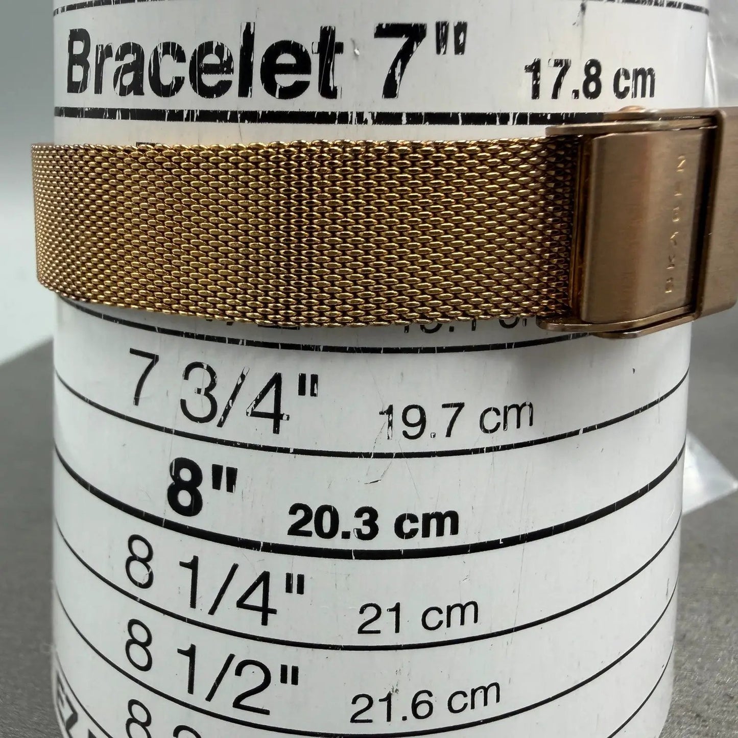 Skagen Watch Women 25mm Brown MOP Dial Rose Gold Tone Round New Batt Mesh Band10
