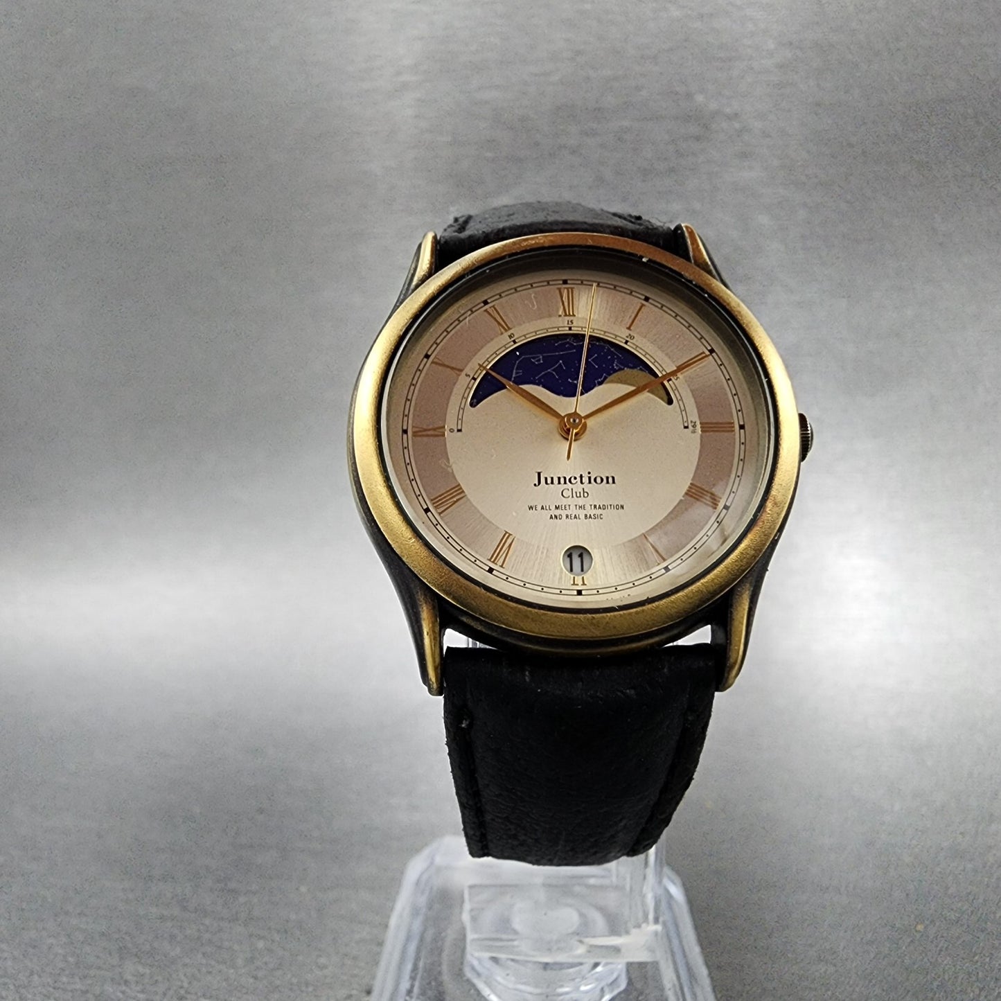 Citizen Junction Watch Men 32mm Champagne Dial Bronze Tone Date 6B85 PARTS