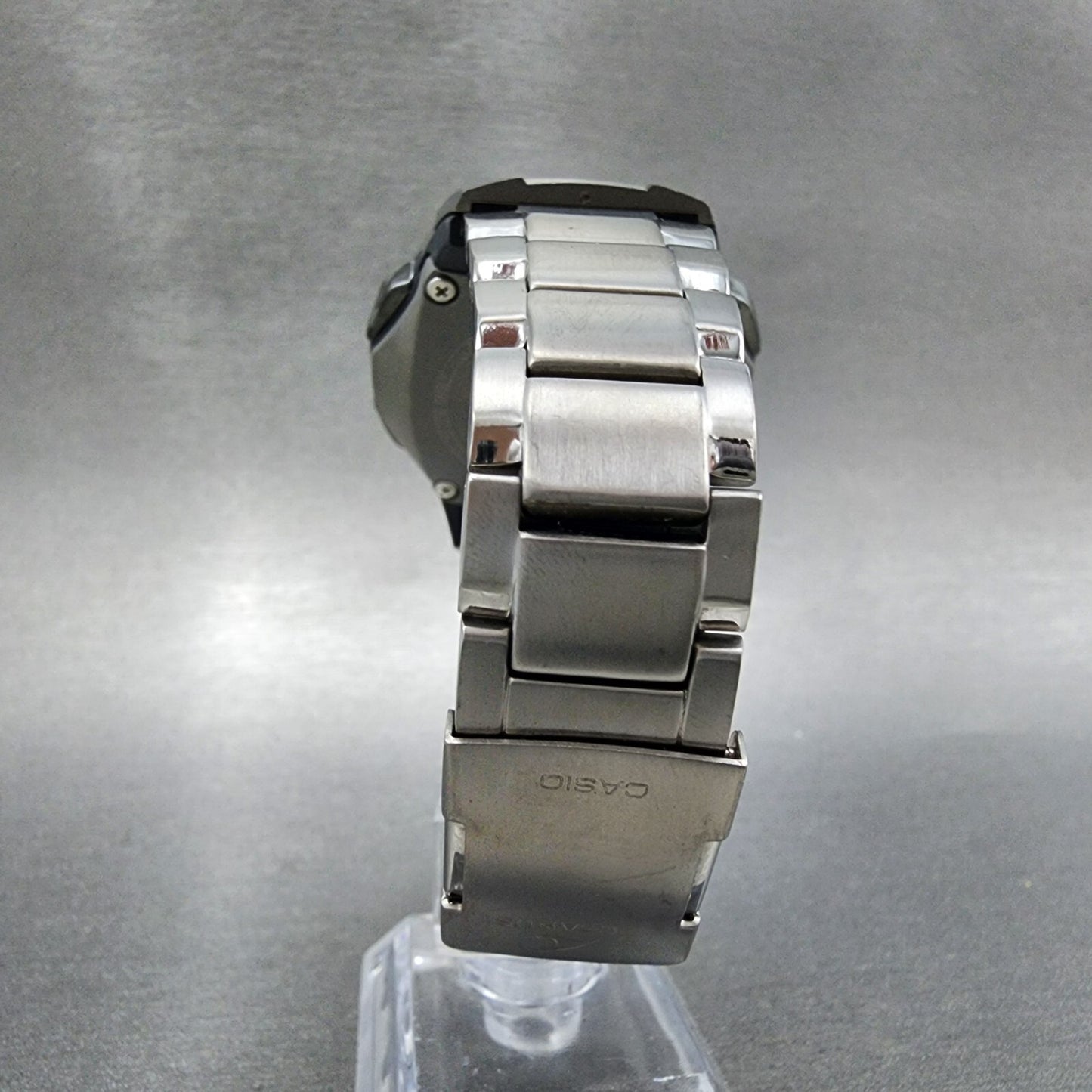 Casio Wave Ceptor WVA-410TJ Watch Men 43mm Analog Digital Titanium Alarm Works