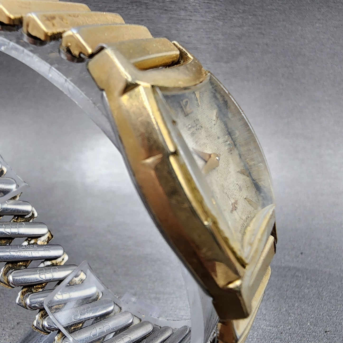 VTG Gruen Veri Thin Watch Men 25mm Cream Dial Gold Filled Manual Wind Cal 415