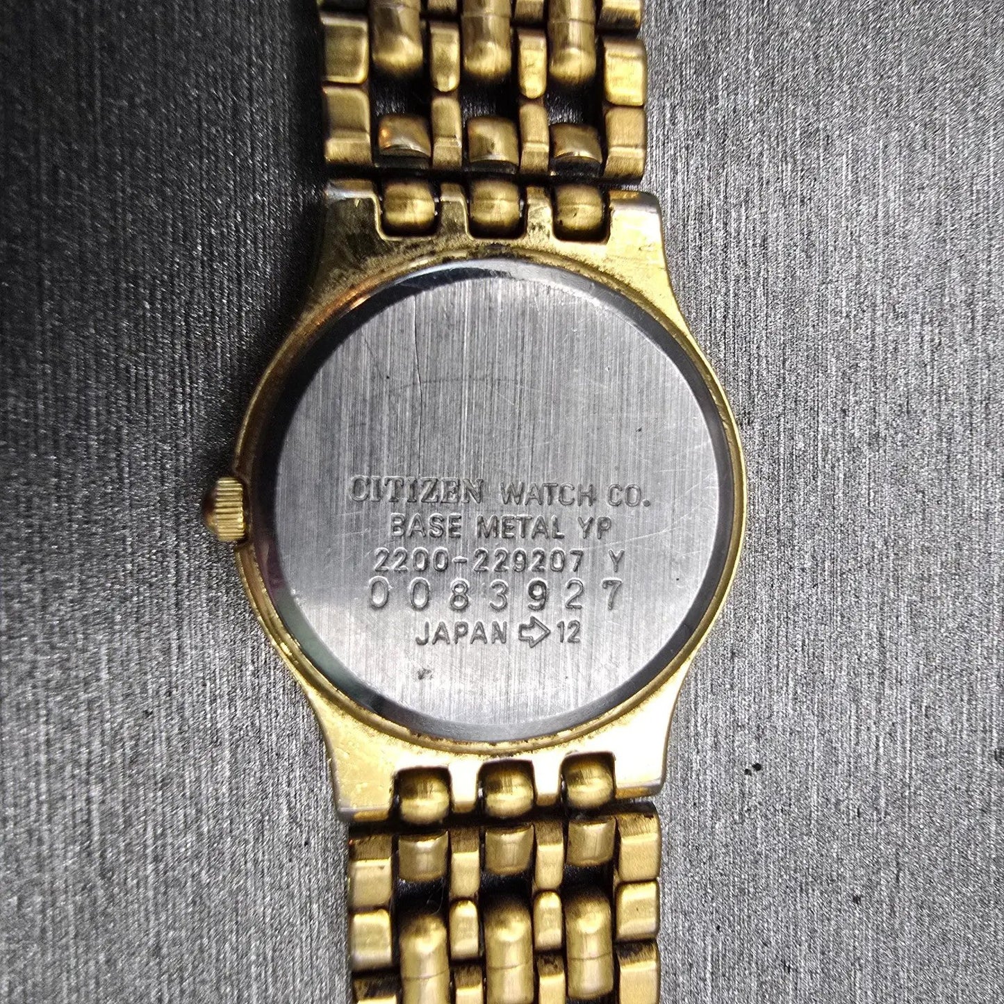 Citizen CQ Watch Women 21mm MOP Dial Two Tone Round 2200-229207 New Battery VTG10