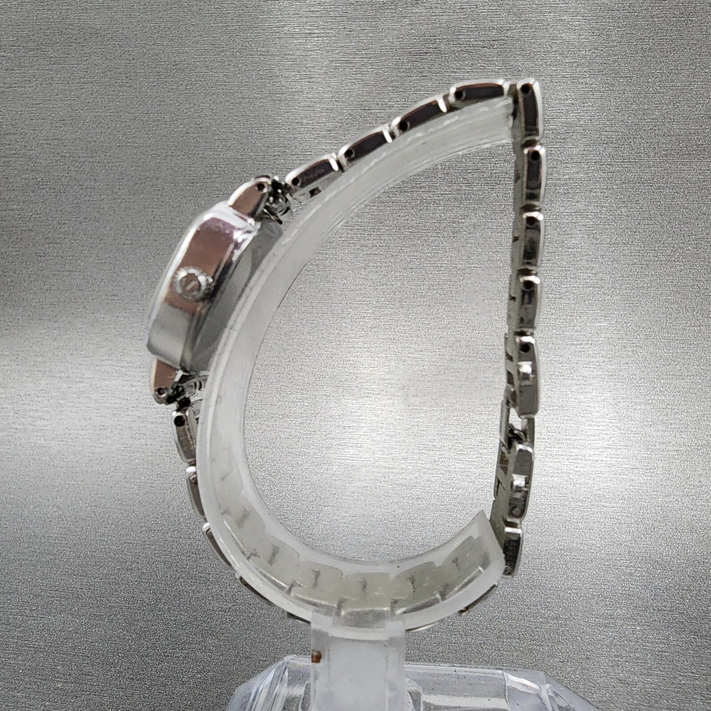 Rado Watch Women 24mm White Texture Dial Steel Rectangle New Battery Vintage