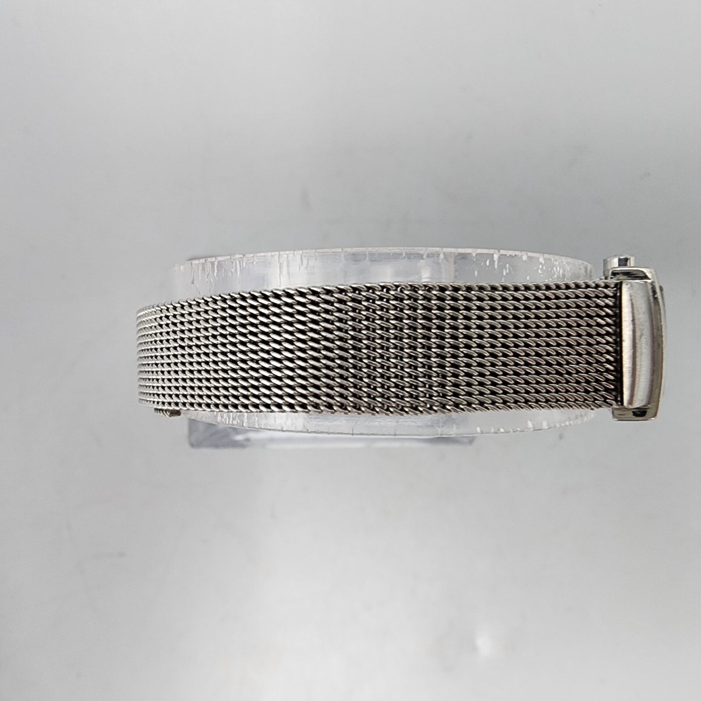 SKagen Tank Watch Women Silver Tone Silver Dial 14mm Rectangle 490SGS New Batt