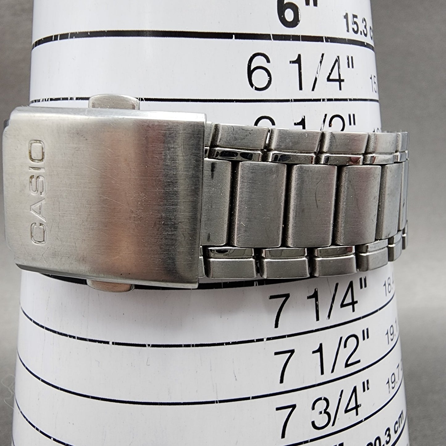 Casio Watch Men 37mm Silver Dial Silver Tone Daydate MTP1239DJ New Battery10