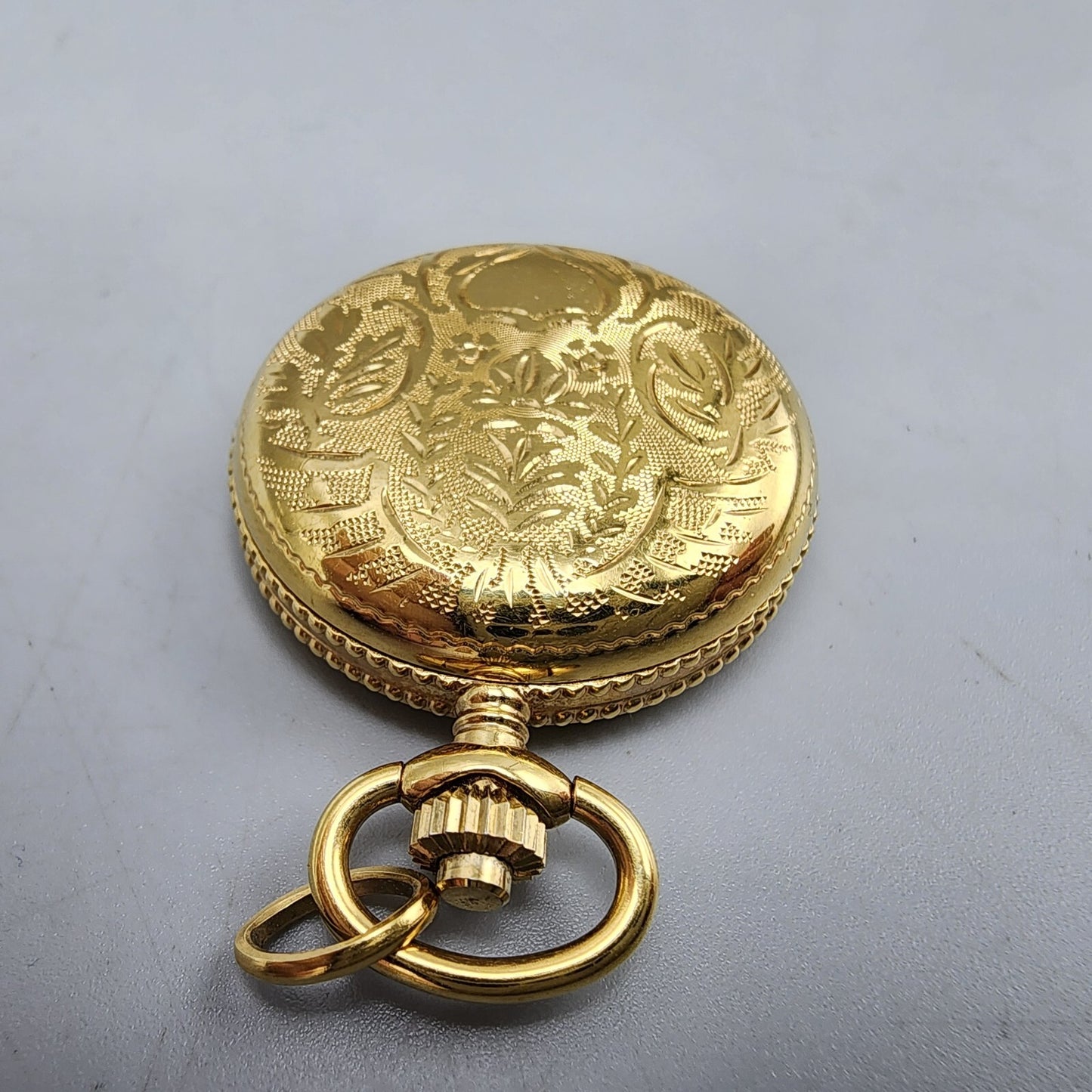Tissot Pendant Watch Women 28mm Gold Dial Gold Tone Round New Battery