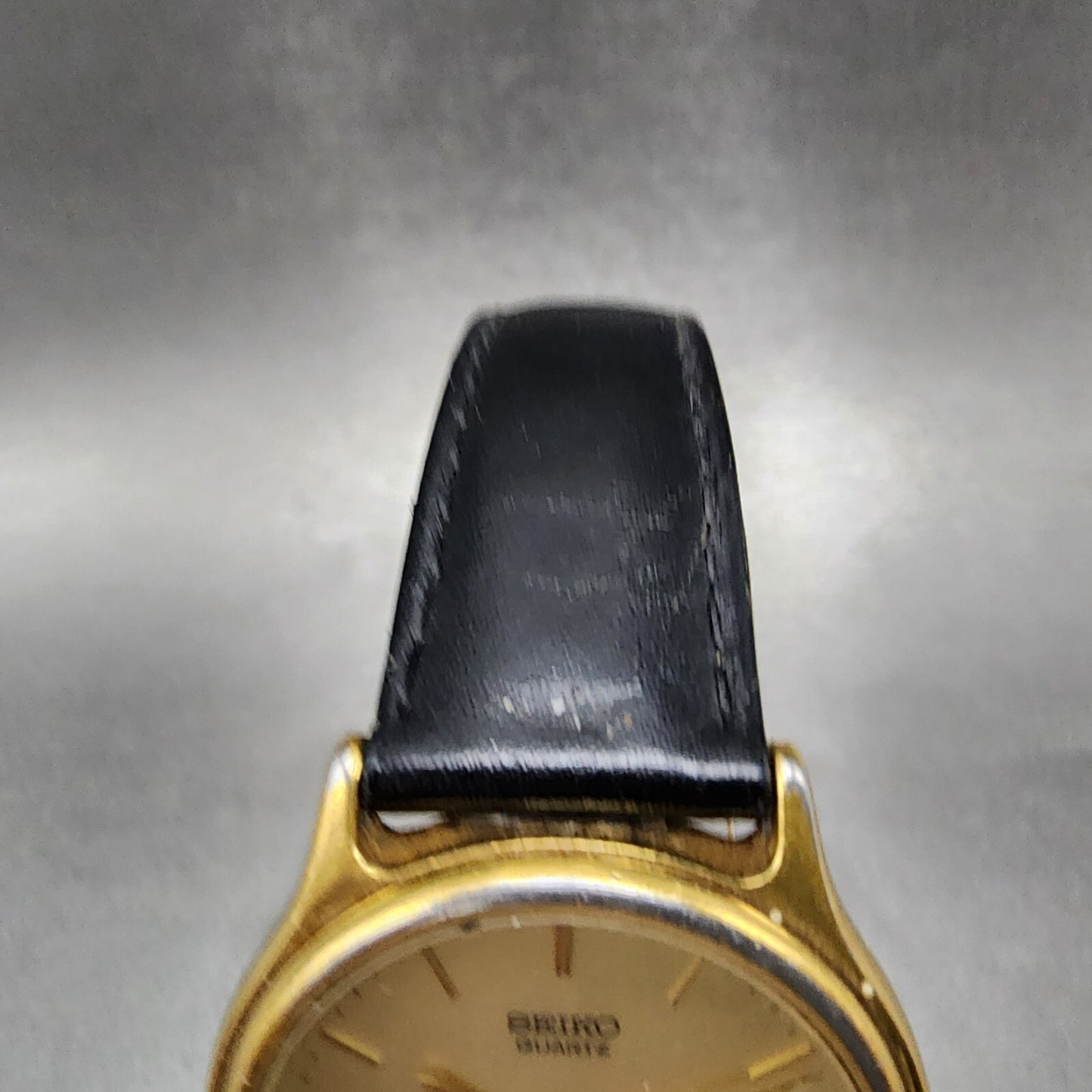 Seiko Watch Men 34mm Champagne Dial Gold Tone Daydate 7n43-7b00 New Battery