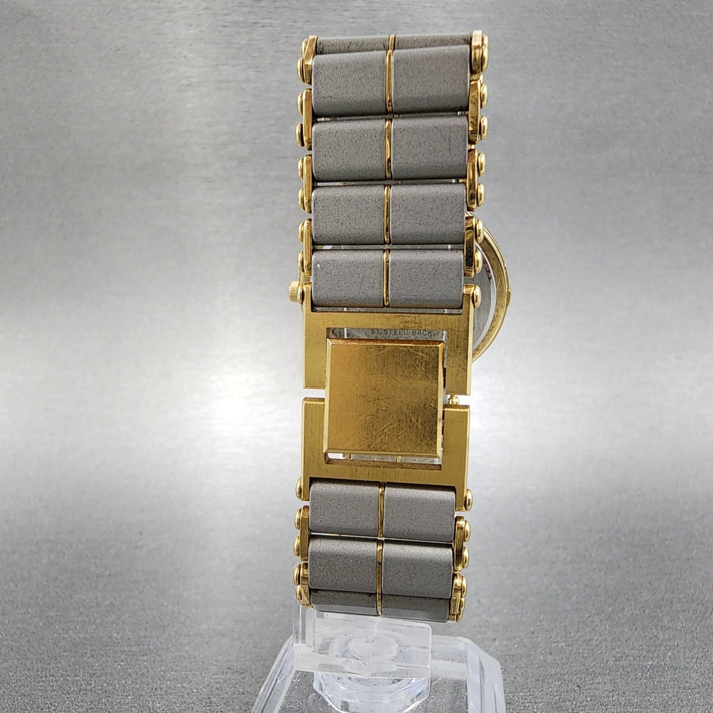 Seiko Watch Men 31mm Silver Tone Two Tone Round 5p30-6009 New Battery