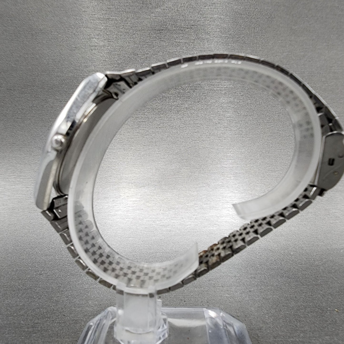 Seiko Watch Men 33mm Silver Dial Silver Tone Date 7832-8010 PARTS
