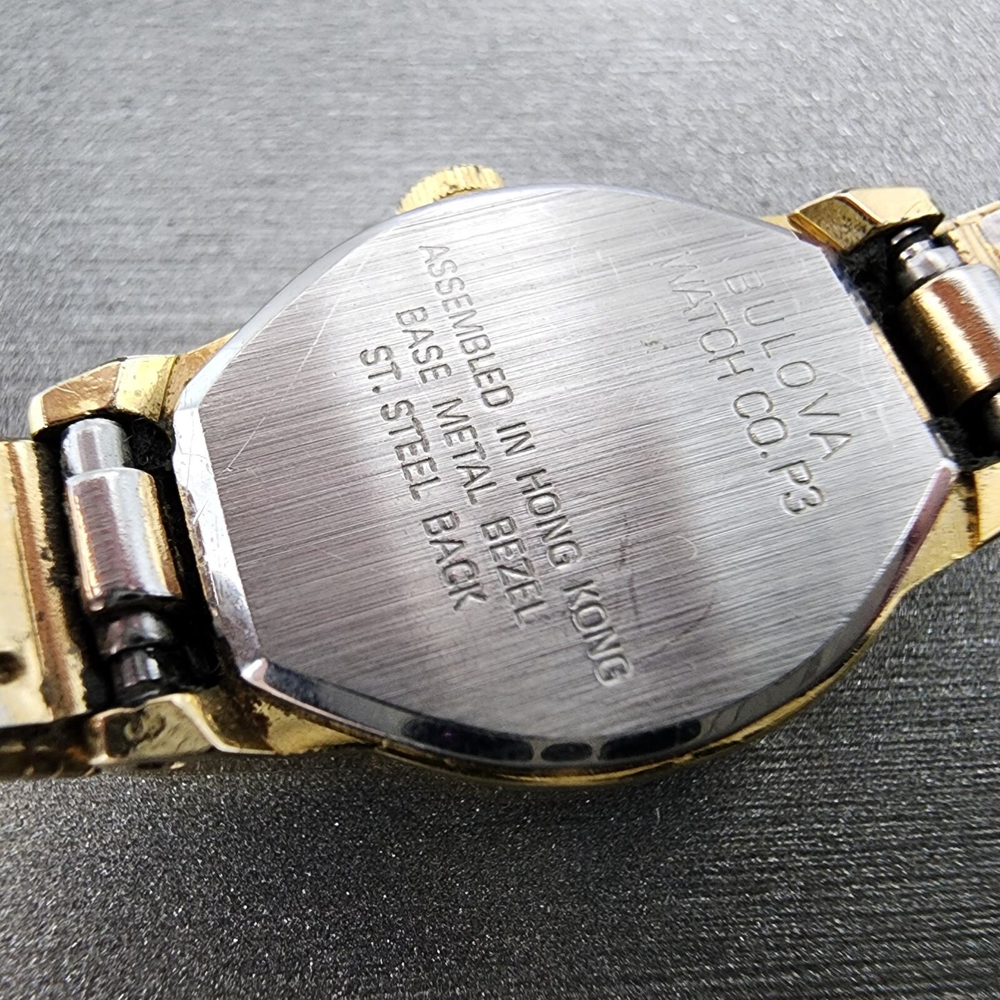 VTG Bulova Watch Women 17mm Cream Dial Gold Tone Round 83390 New Battery