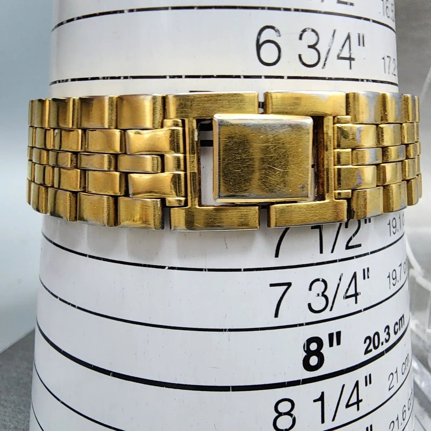 Pulsar Tank Watch Men 27mm White Dial Gold Tone Date Rectangle VX32X154 New Bat10