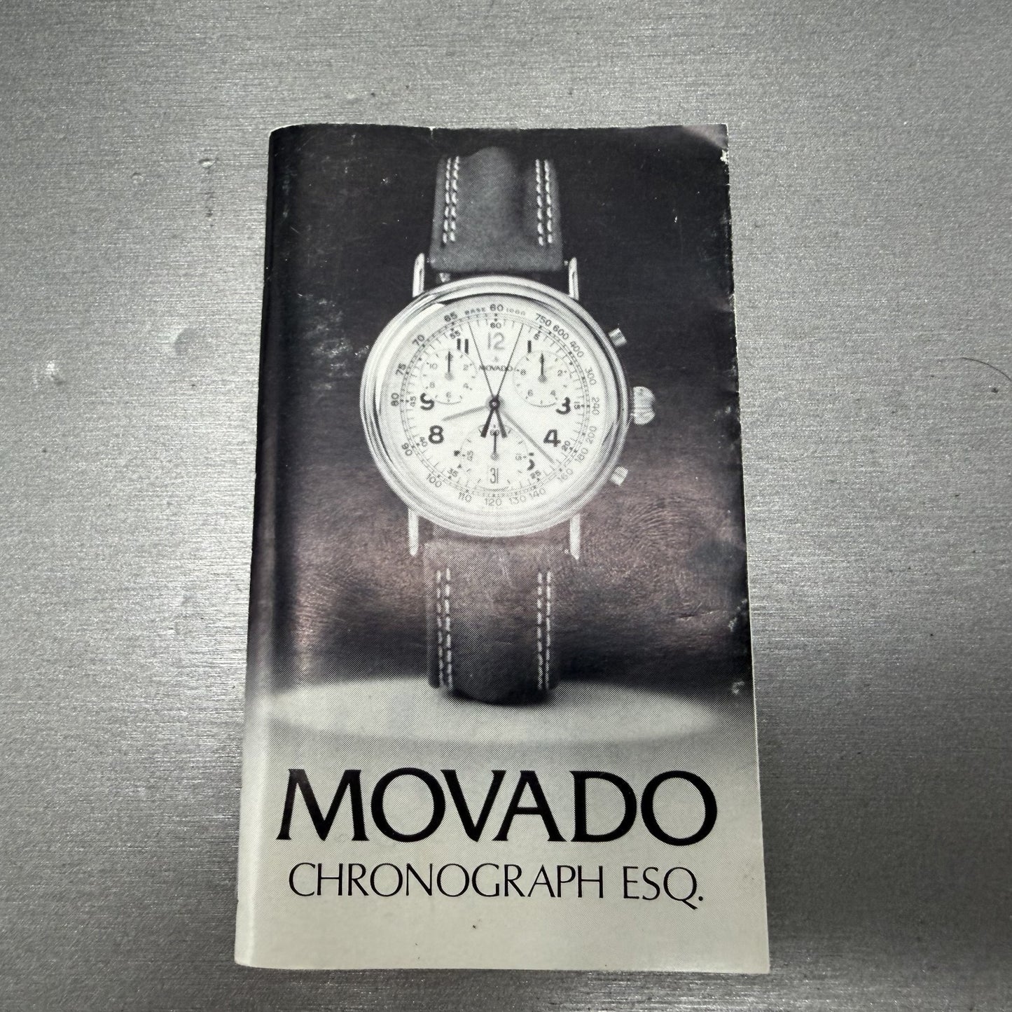 Movado Chronograph Watch Men 38mm White Dial Gold Tone Date 87.A5.860 New BattAB11