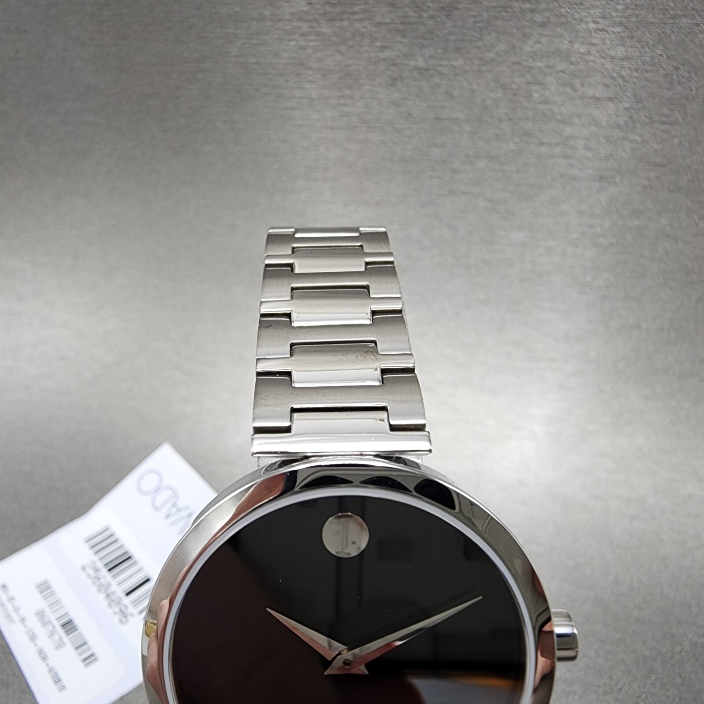 Movado Muesem Automatic Watch Women 32mm Black Dial Steel Date Round 0607678
