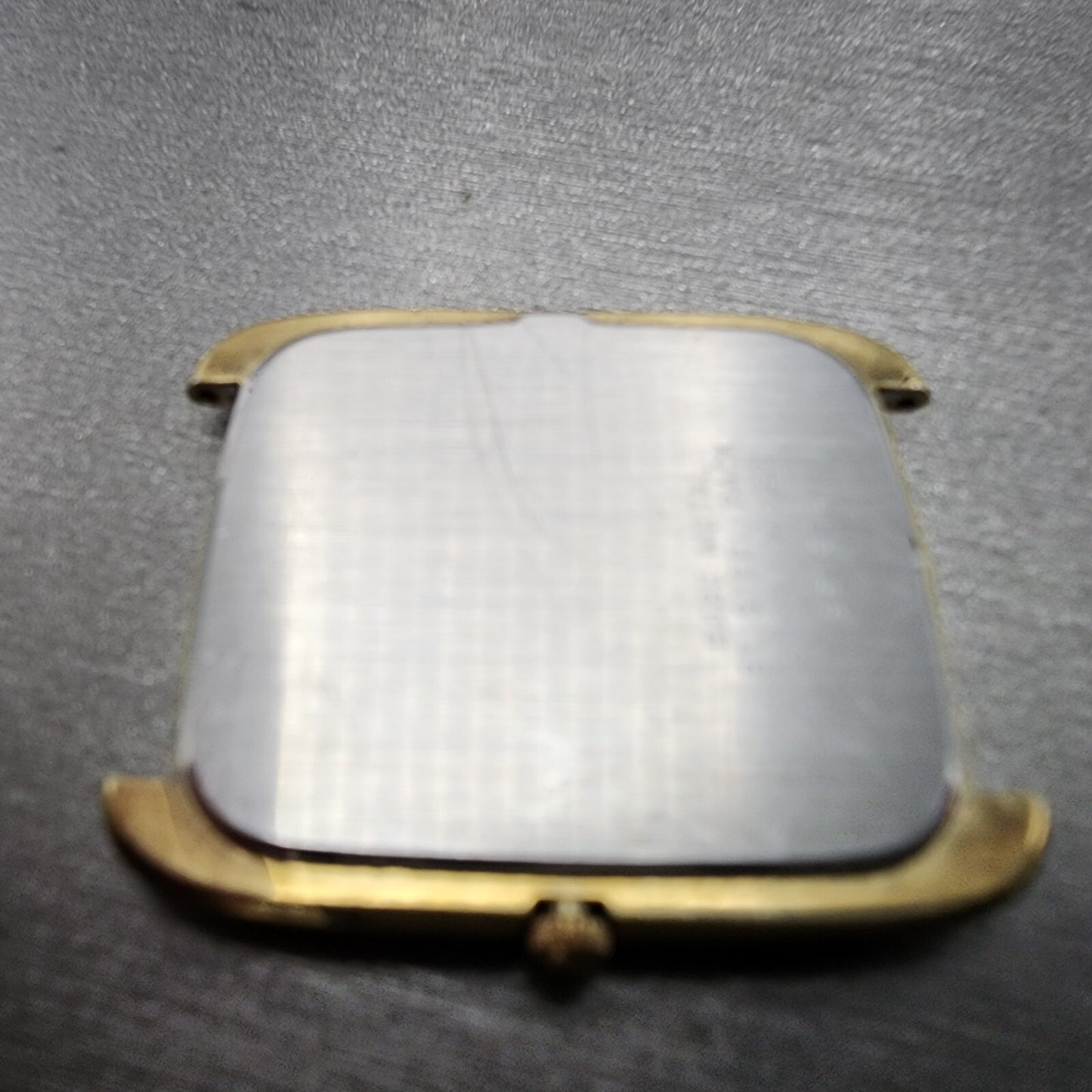 Seiko Lassale Tank Watch Women 27mm Gold Dial Gold Tone Rectangle New Battery