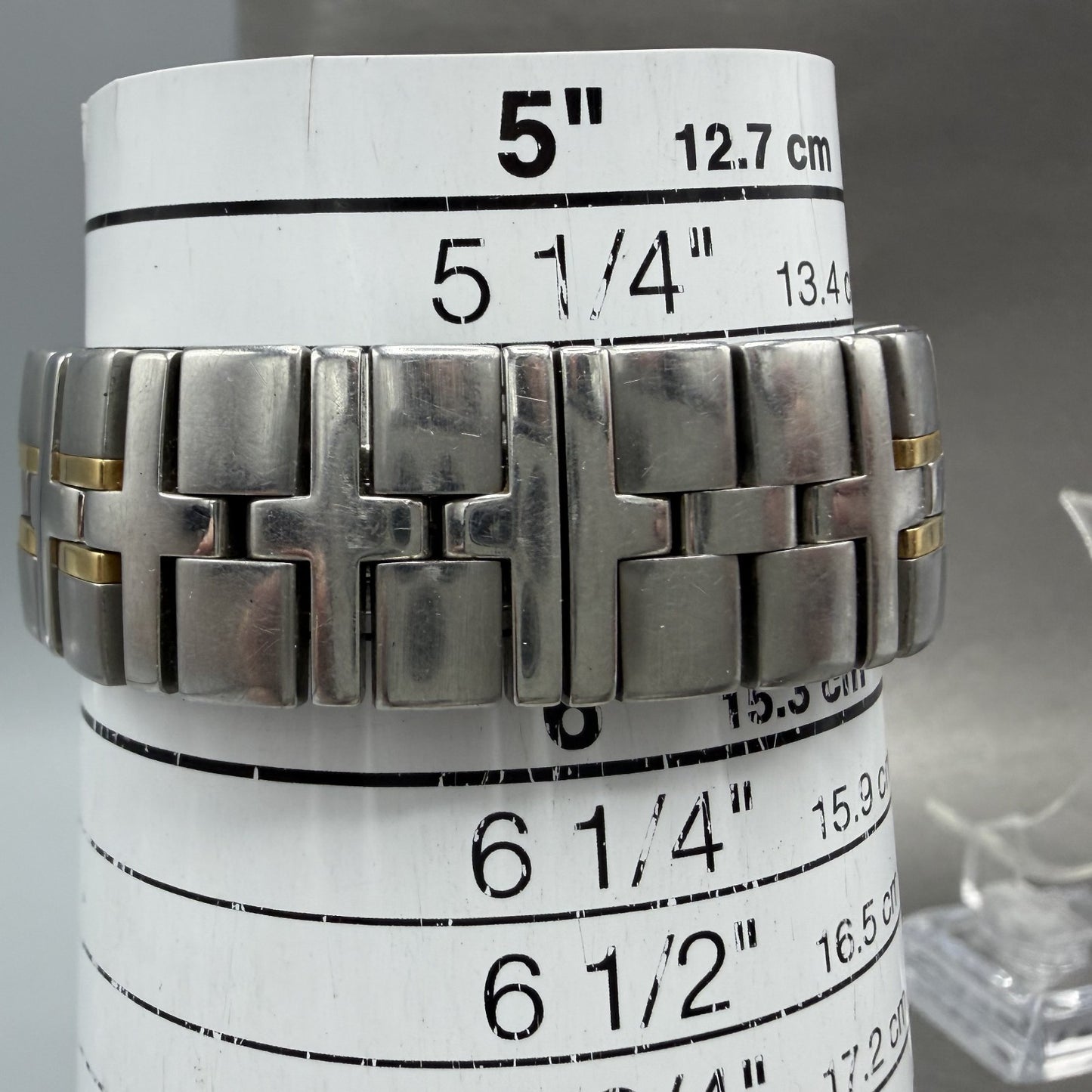 Raymond Weil Parsifal Watch Men 35mm White Dial Two Tone Date Round New Bat 953010