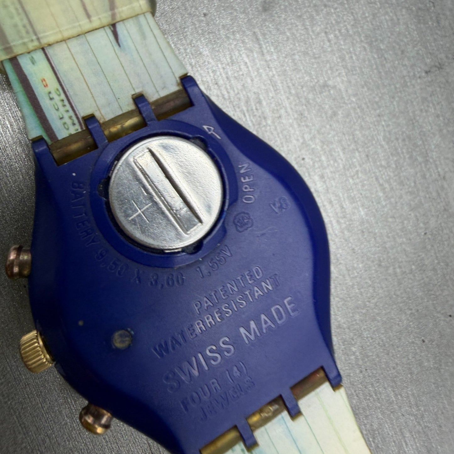 Swatch Chrono Michael Johnson Watch Men 37mm Blue Dial Blue READ!!!! Date Newbat15