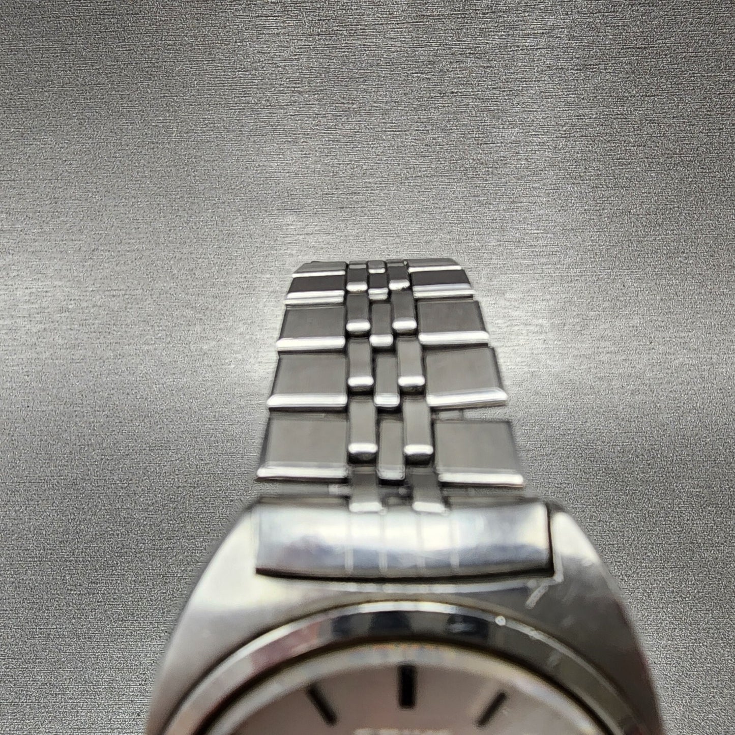 Seiko Lord Matic Watch Men 35mm Silver Dial Steel Daydate 5606-7140 Runs READ!!!
