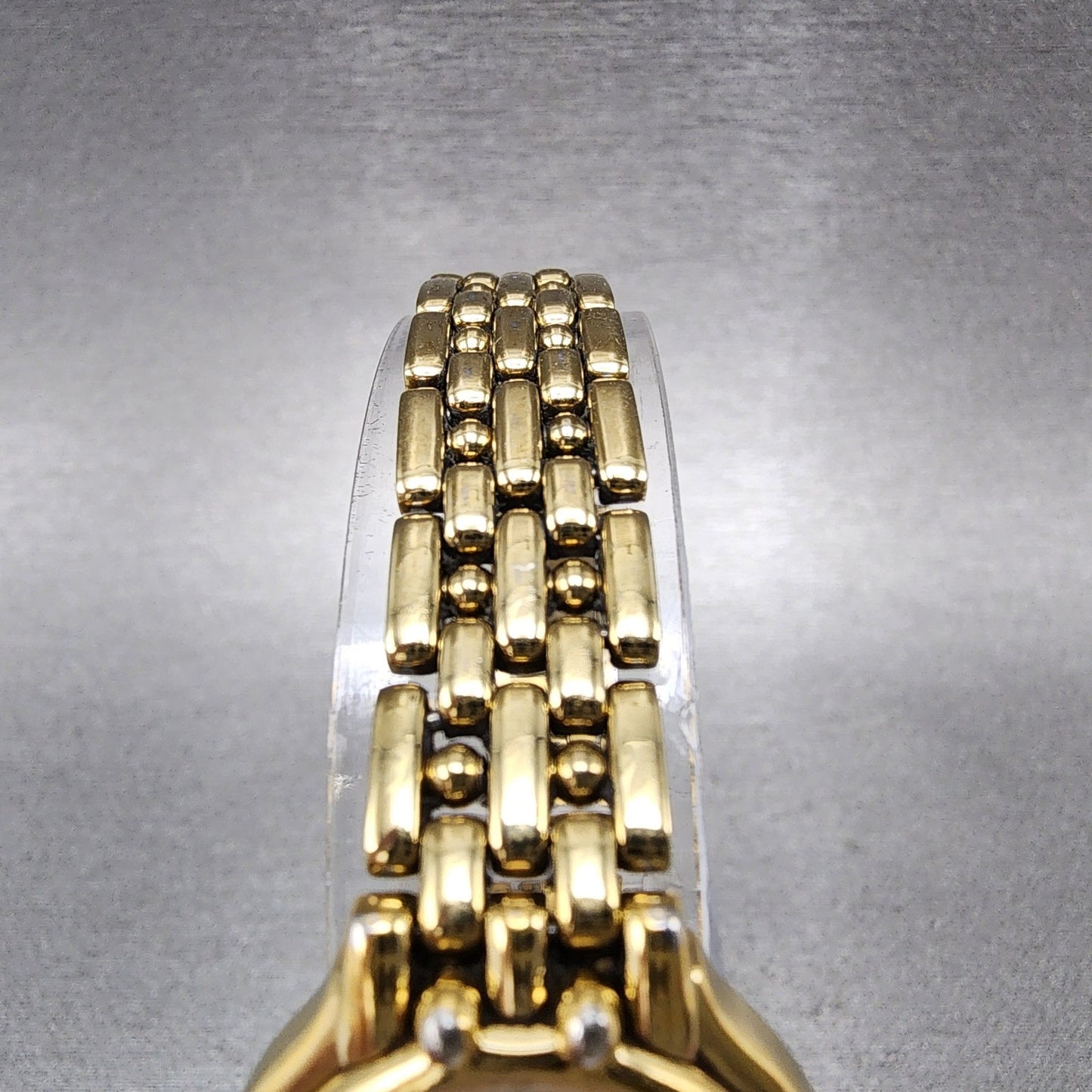 Bulova Diamond Watch Women 23mm Champagne Dial Gold Tone 97P35 New Battery